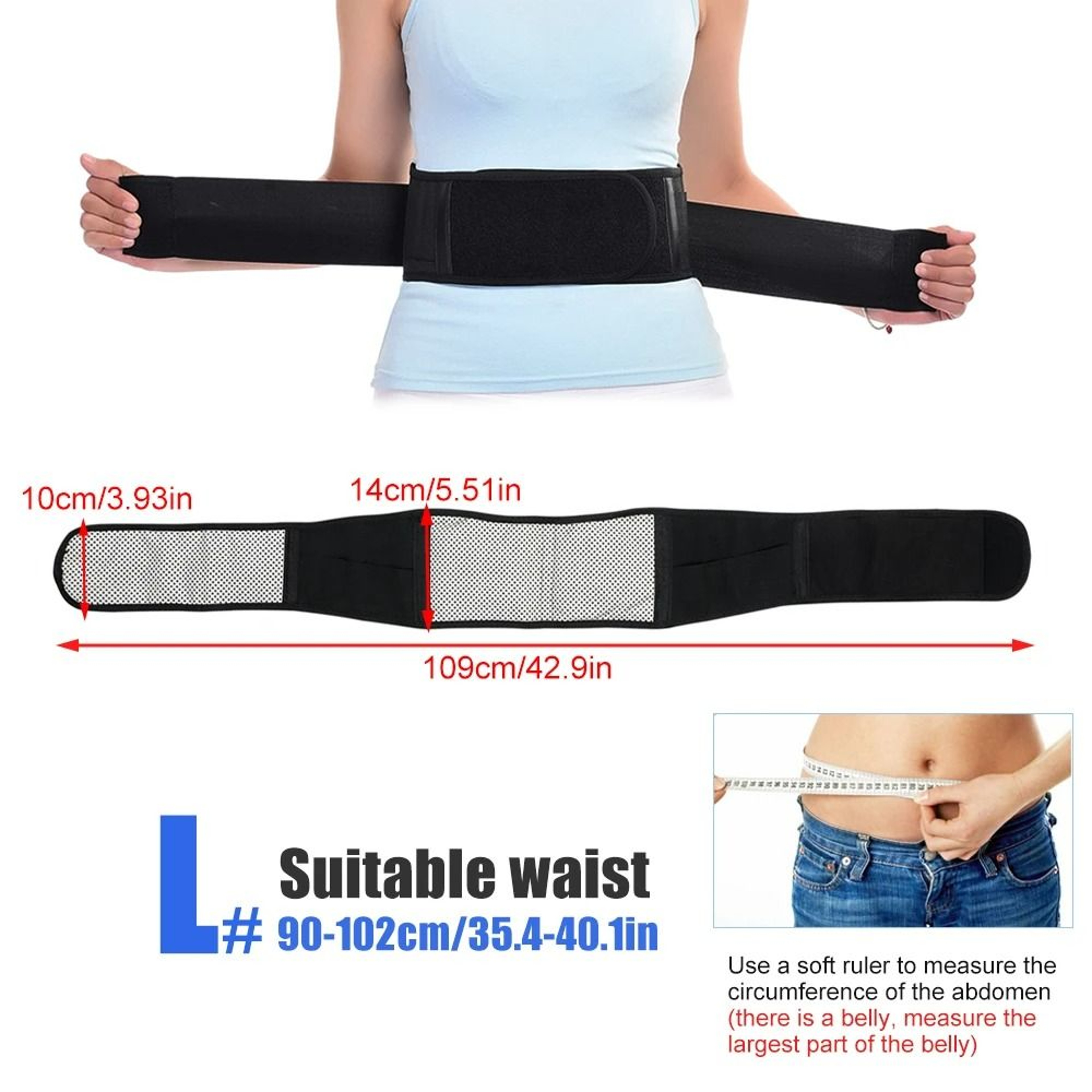 SelfHeating Magnetic Therapy Lumbar Support Belt 6