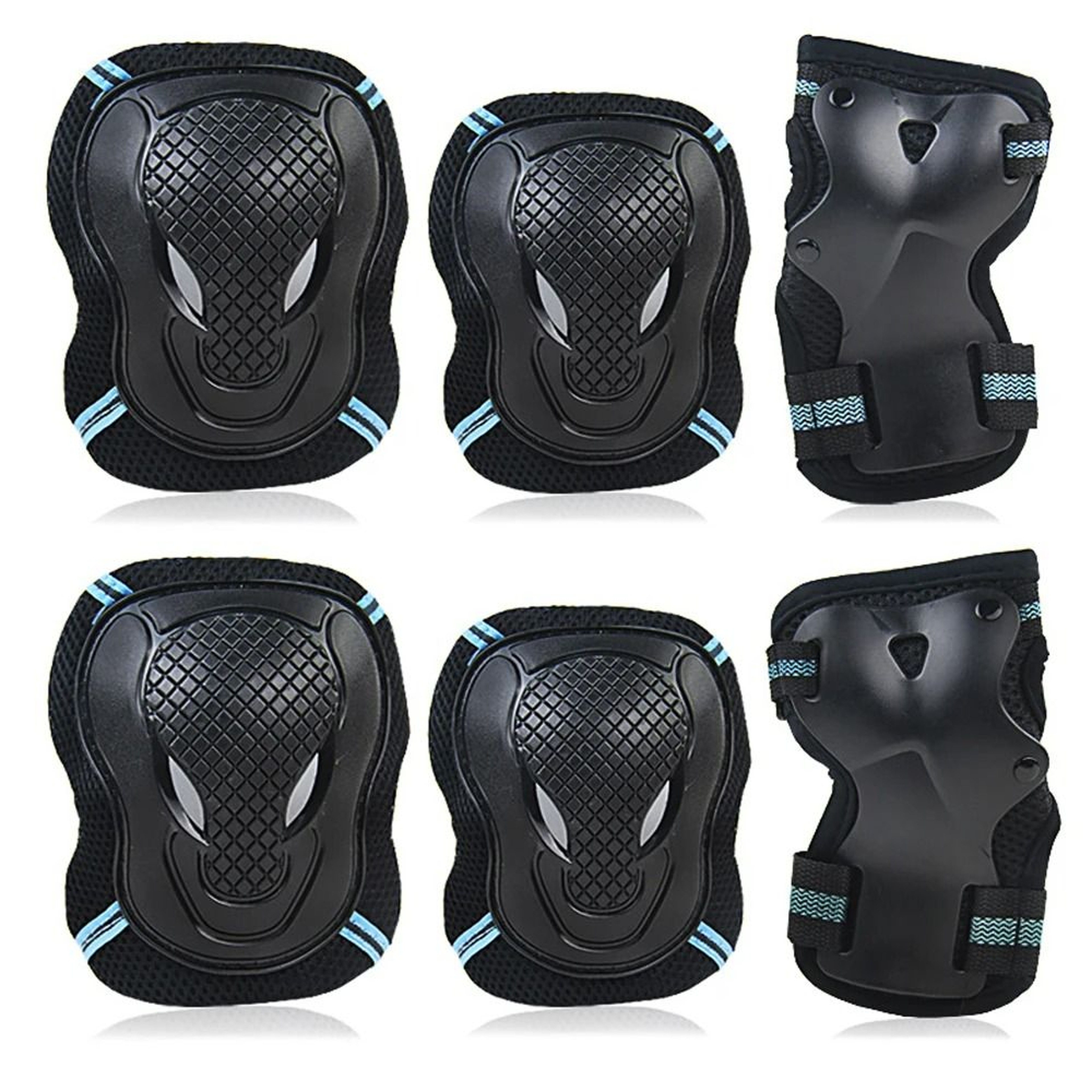 MultiSport 6in1 Protective Gear Set For Kids Youth  Adults 6