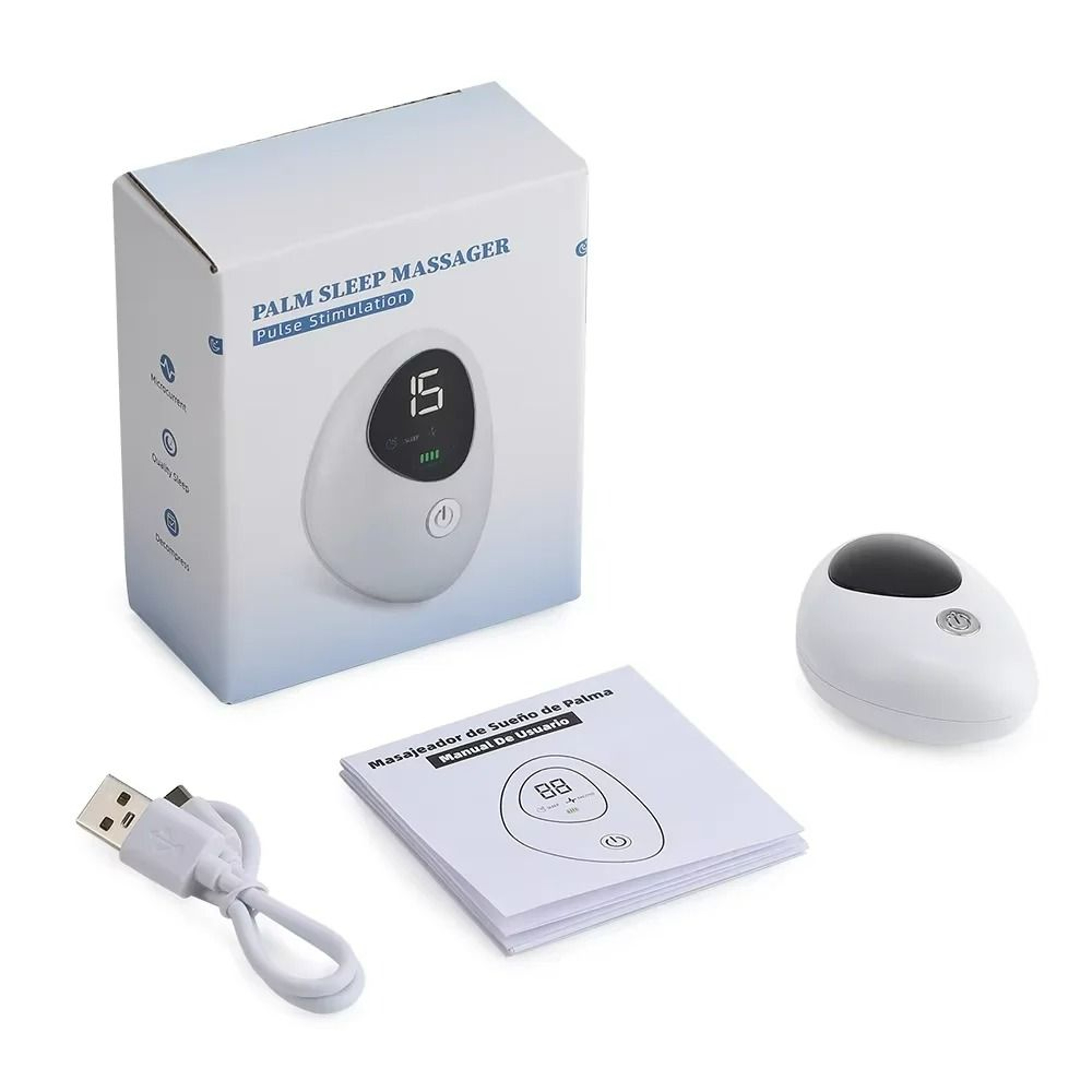 Handheld Microcurrent Sleep Aid Device For Stress  Anxiety Relief 7