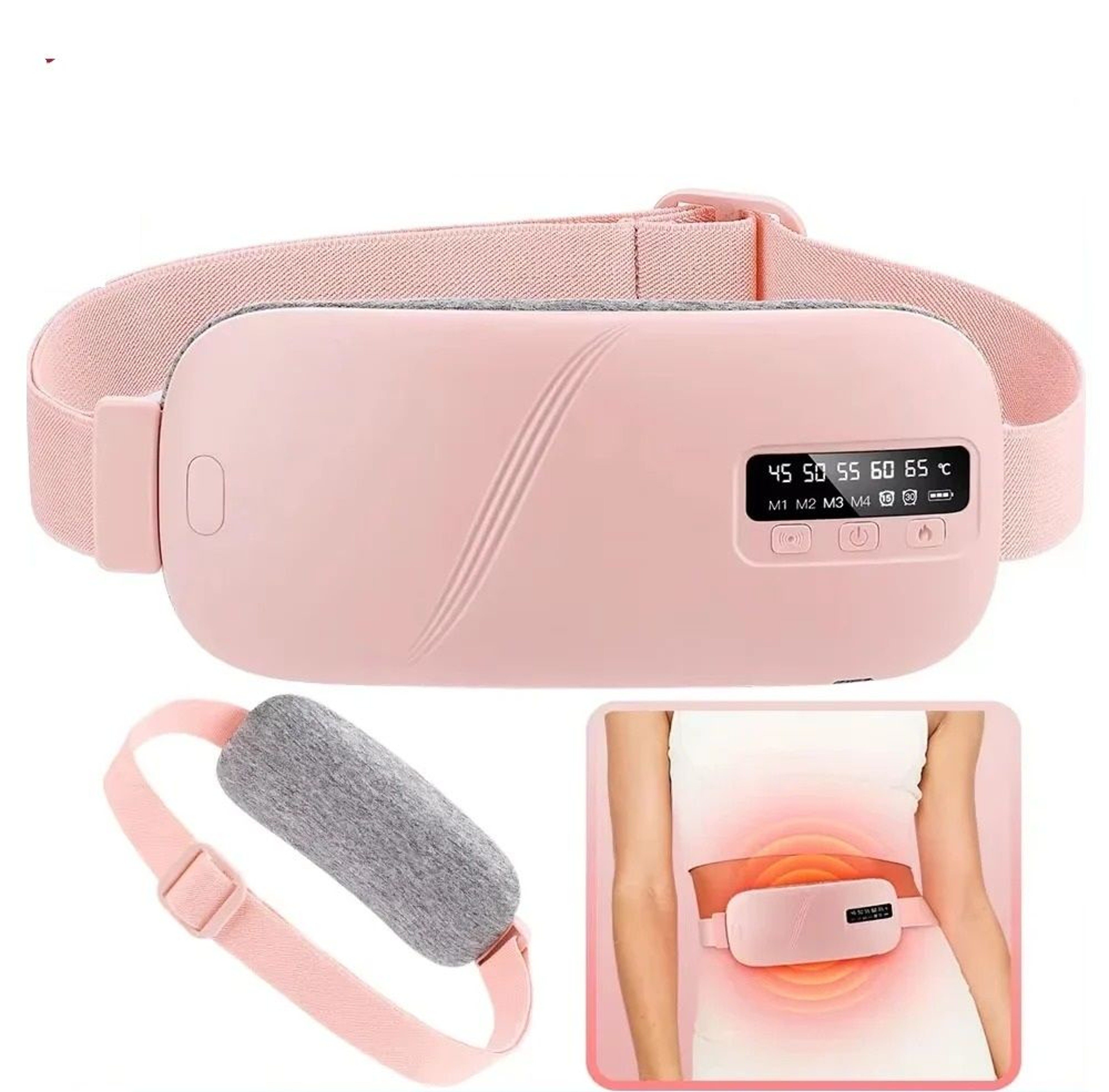 Electric Heating Pad Abdominal Massager Belt For Menstrual Relief 0