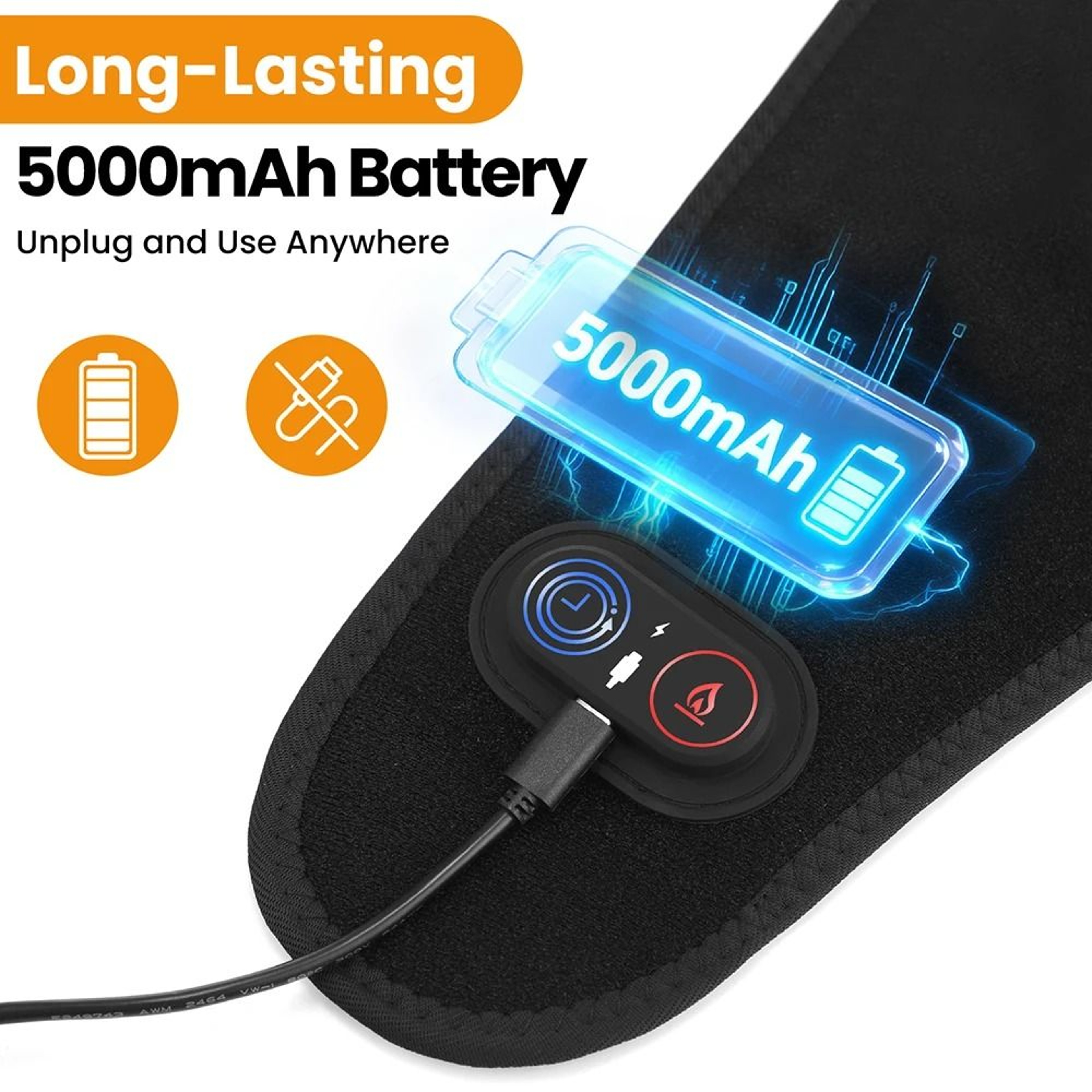 660nm LED Face Mask With 100 Real LEDs 5000mAh 5