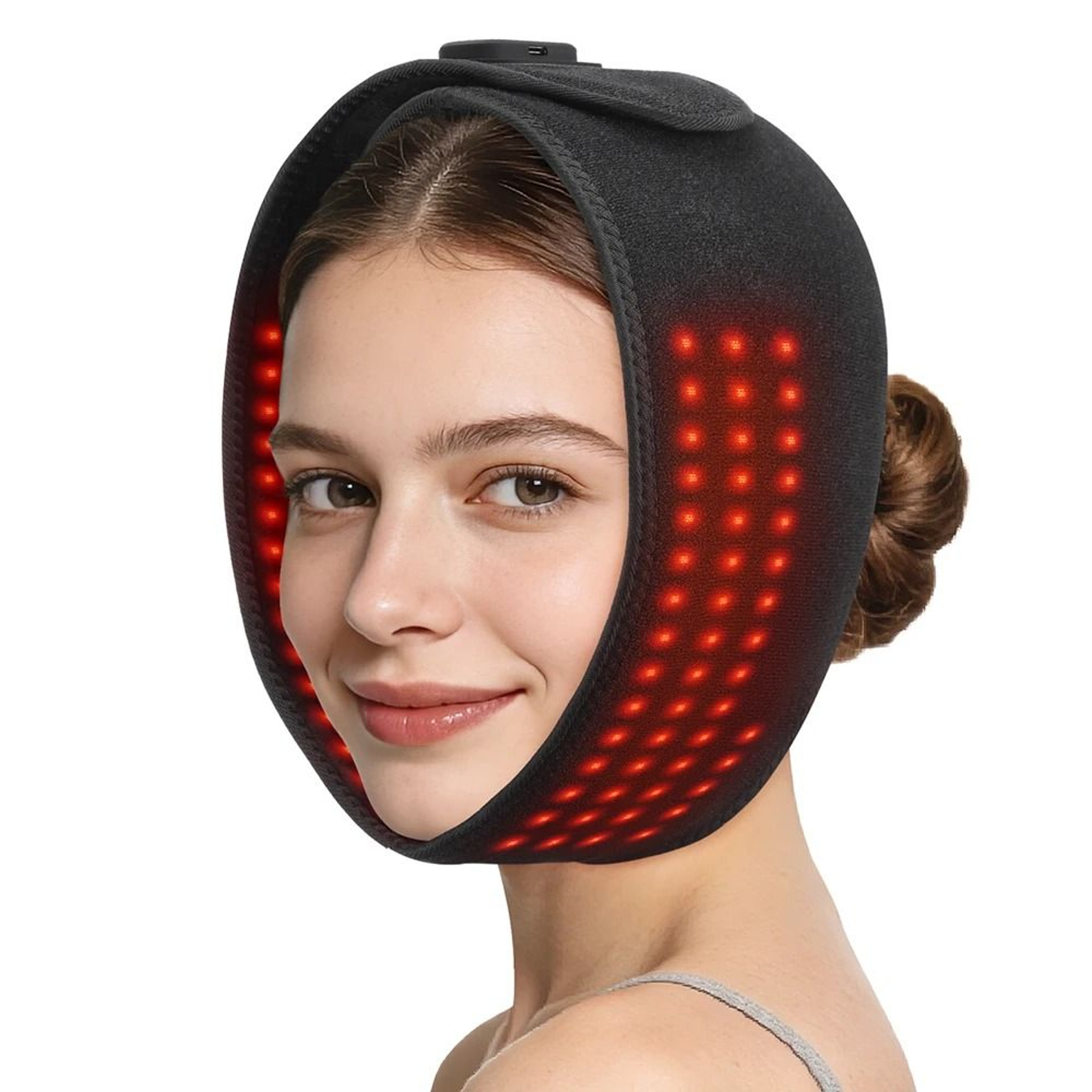 660nm LED Face Mask With 100 Real LEDs 5000mAh 6
