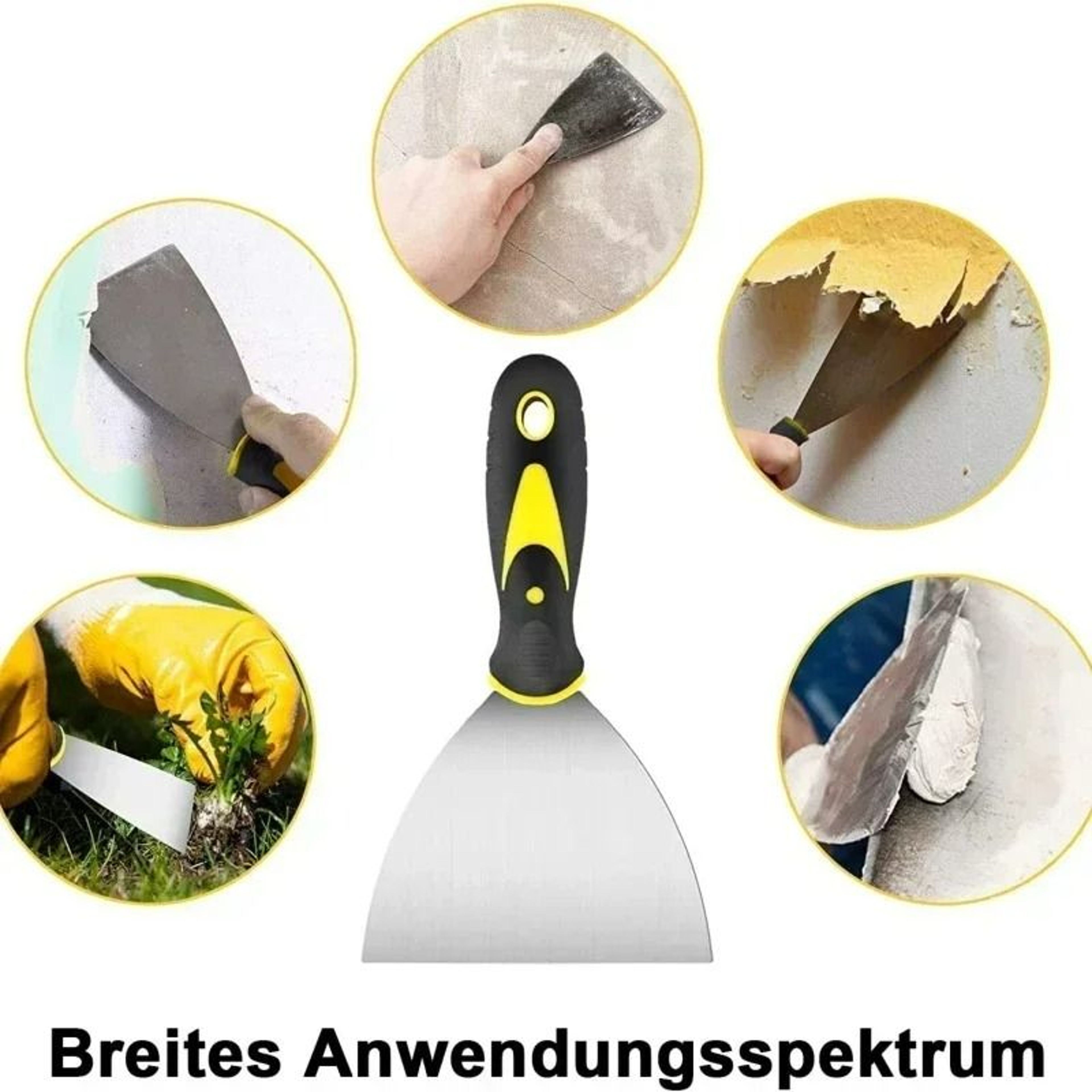 Stainless Steel Putty Knife  Scraper Set 4