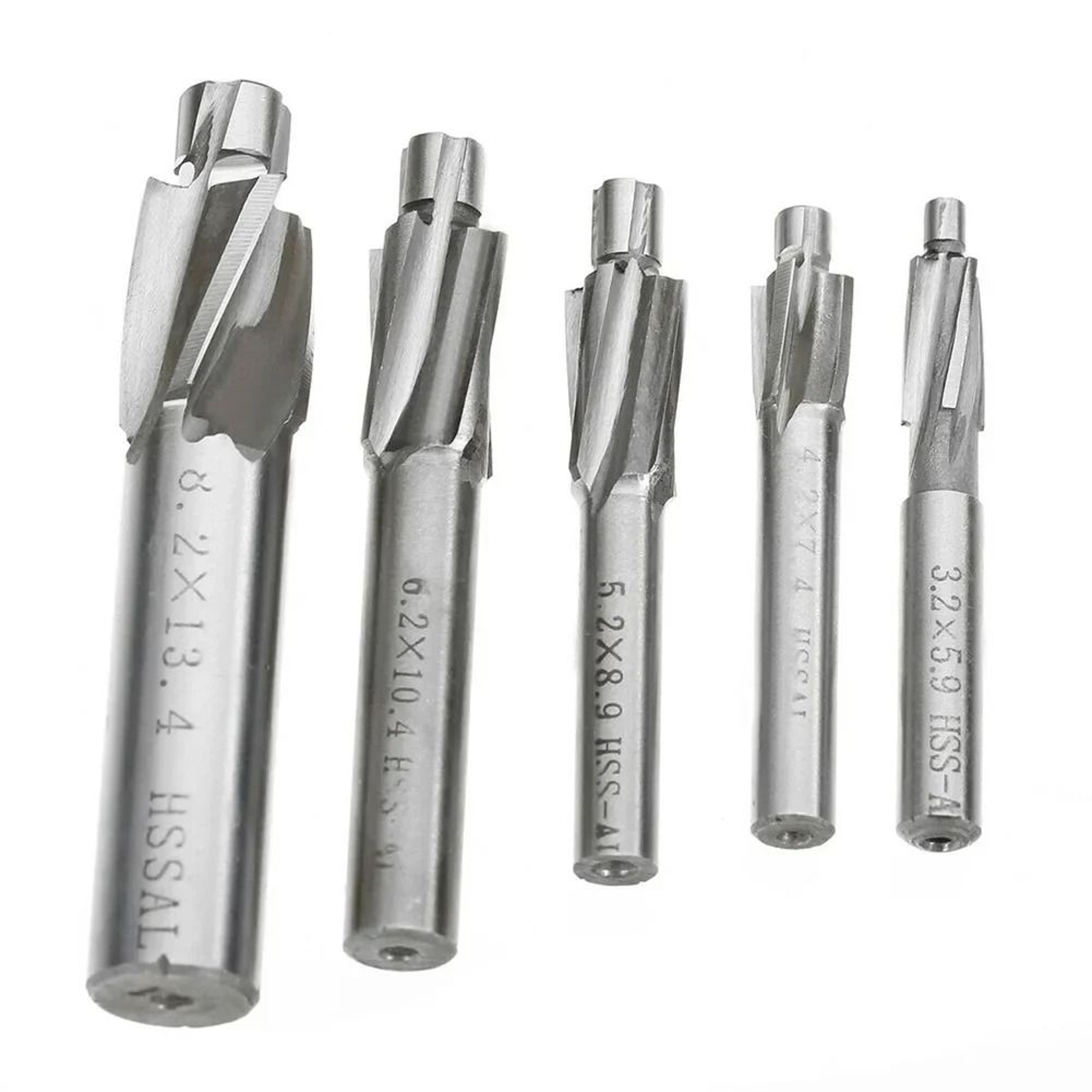 HSS Counterbore End Mill Milling Cutter Bit Set M3M8 0