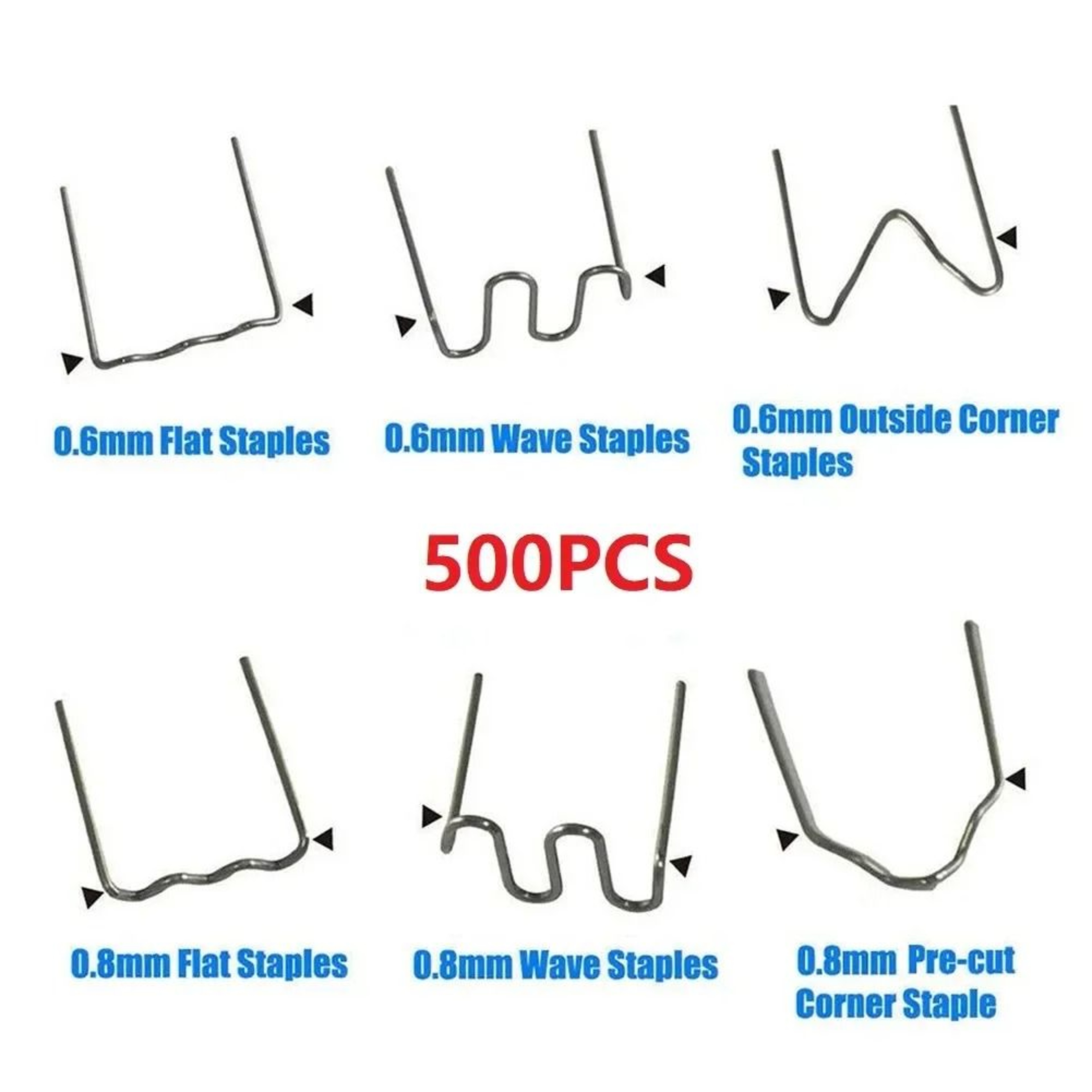 500Piece Hot Stapler Staples For Plastic Welder Repair 1