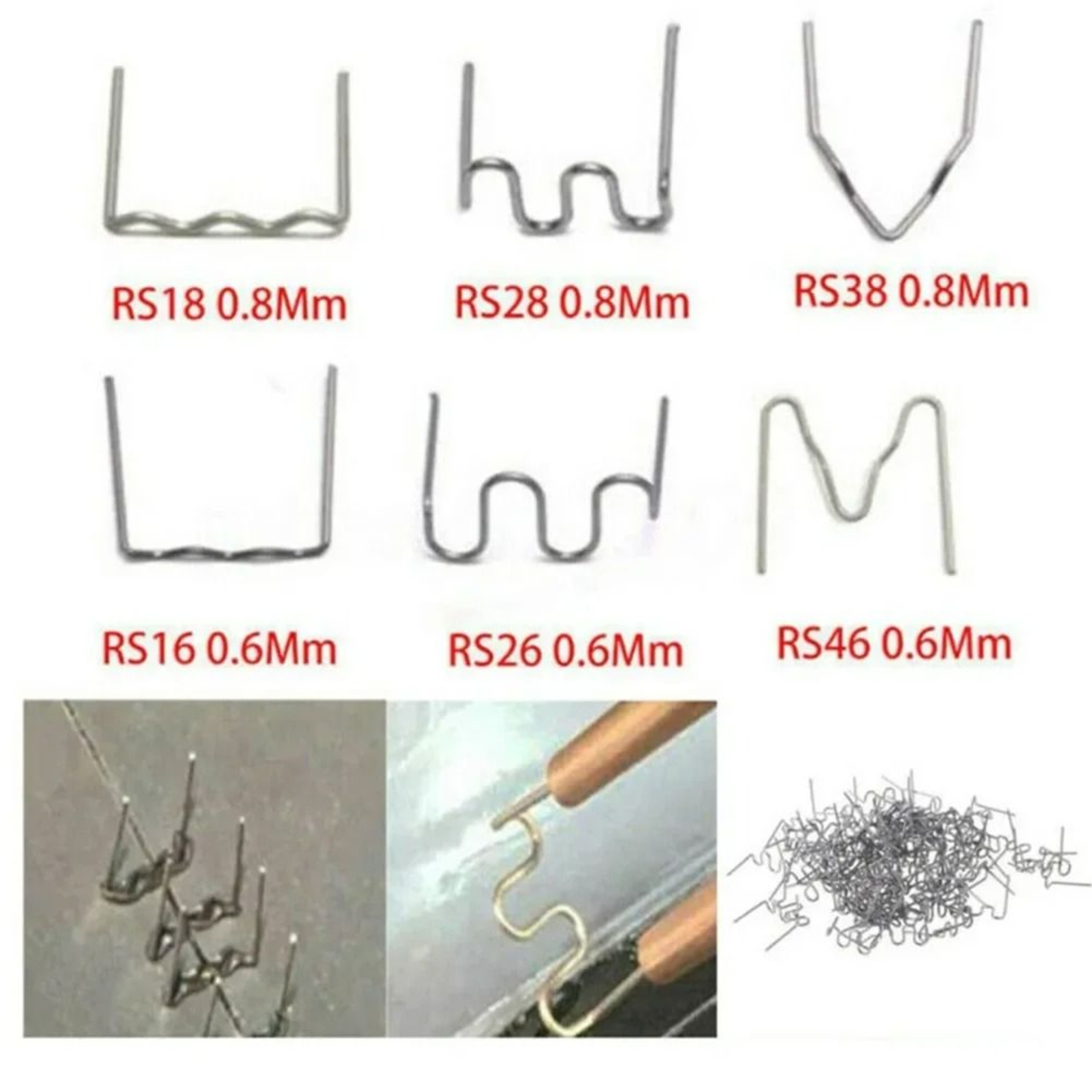 500Piece Hot Stapler Staples For Plastic Welder Repair 4