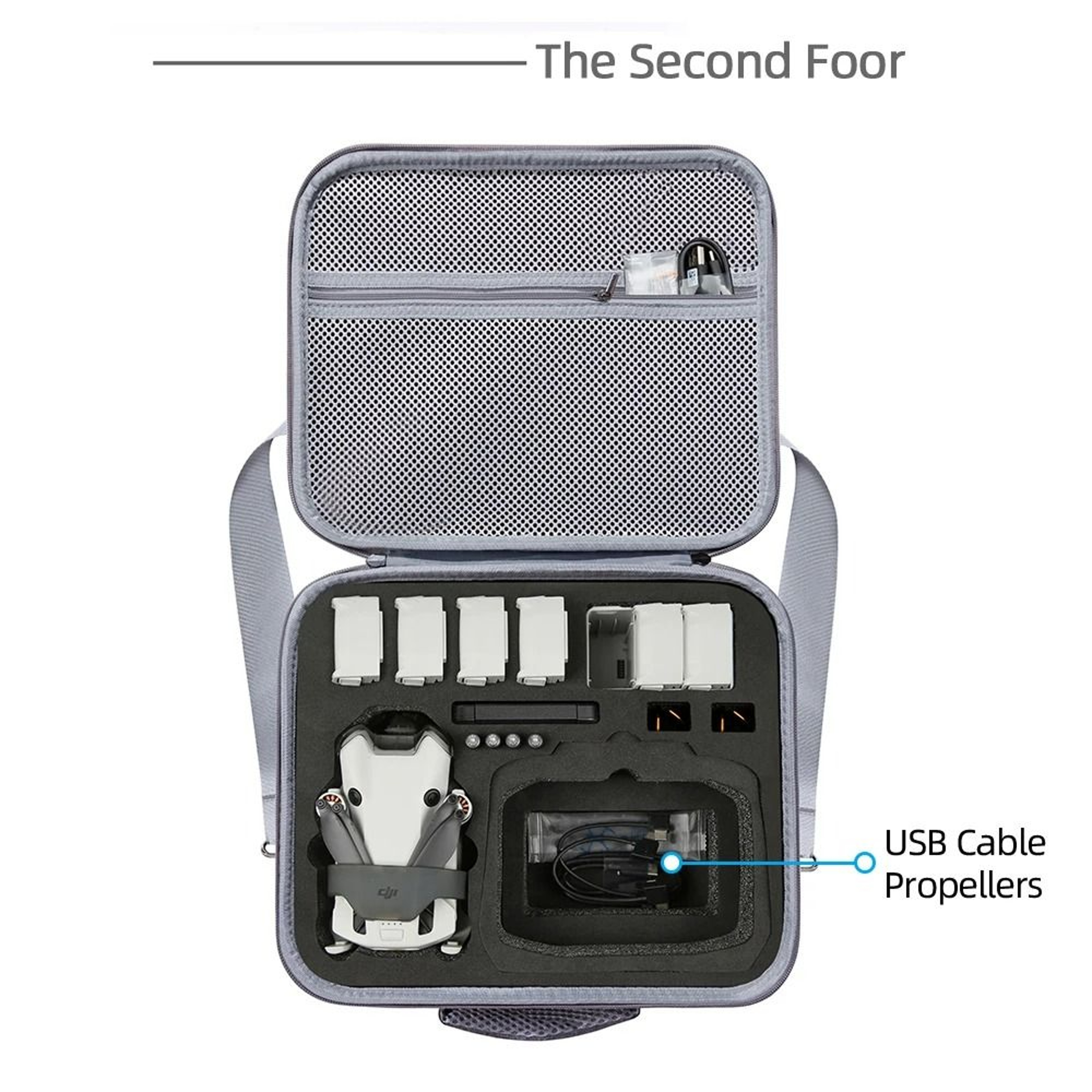 Portable Hard Shell Travel Carrying Case  Shoulder Bag For DJI Mini 4 Pro 3