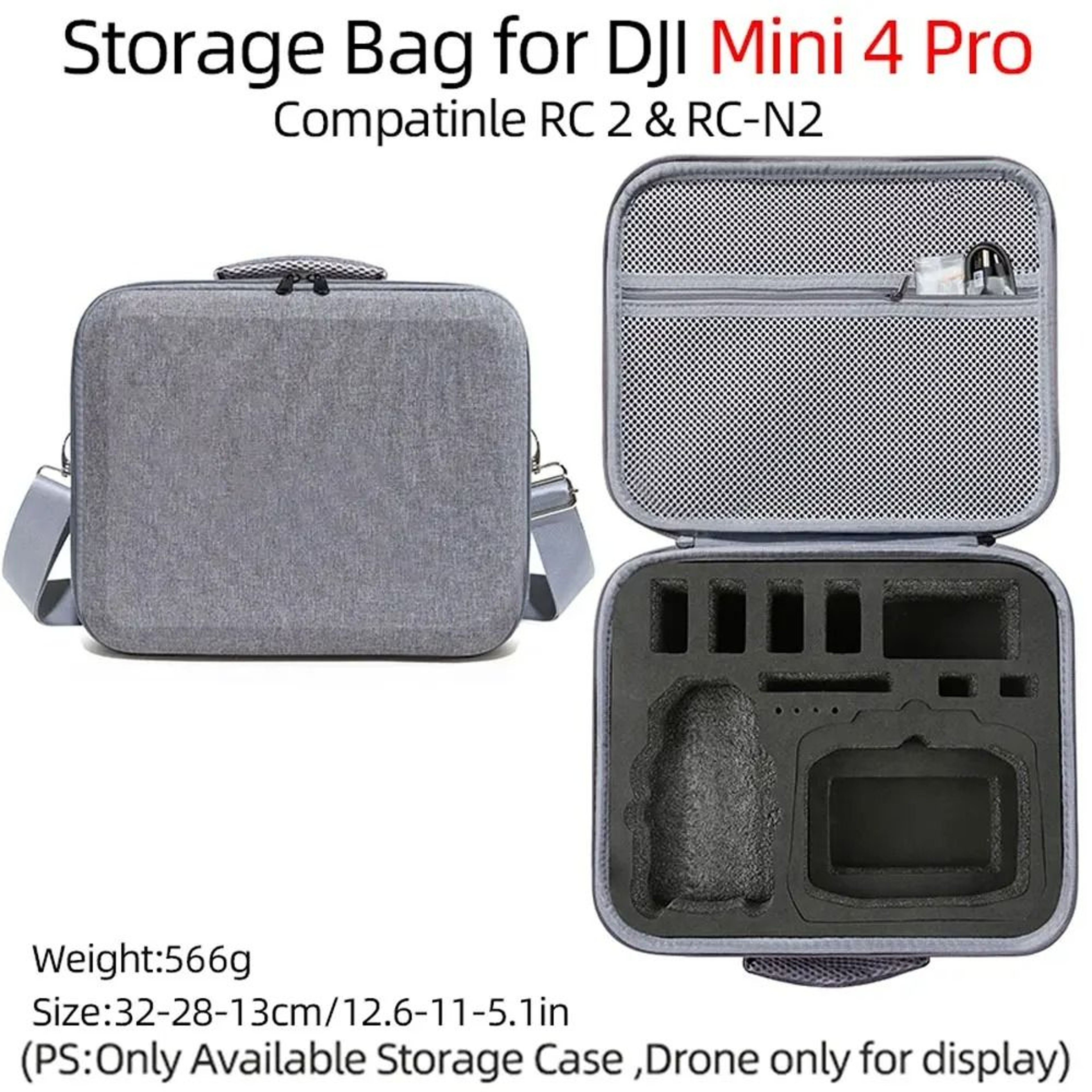 Portable Hard Shell Travel Carrying Case  Shoulder Bag For DJI Mini 4 Pro 4