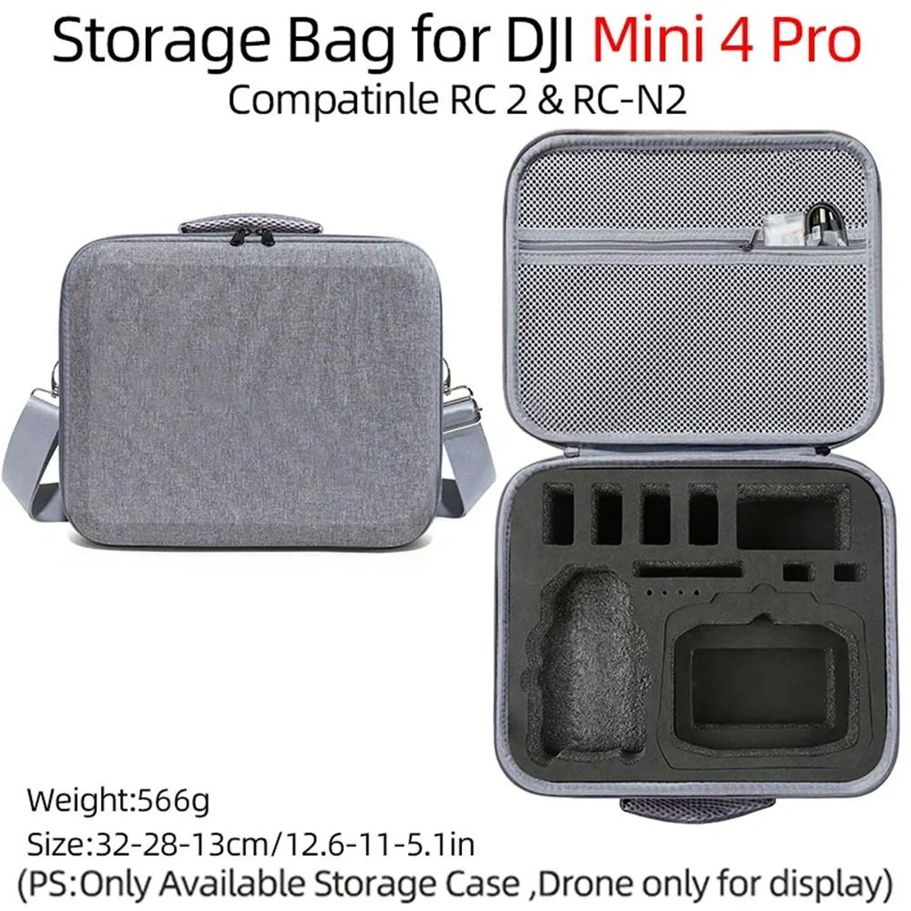Portable Hard Shell Travel Carrying Case  Shoulder Bag For DJI Mini 4 Pro 6