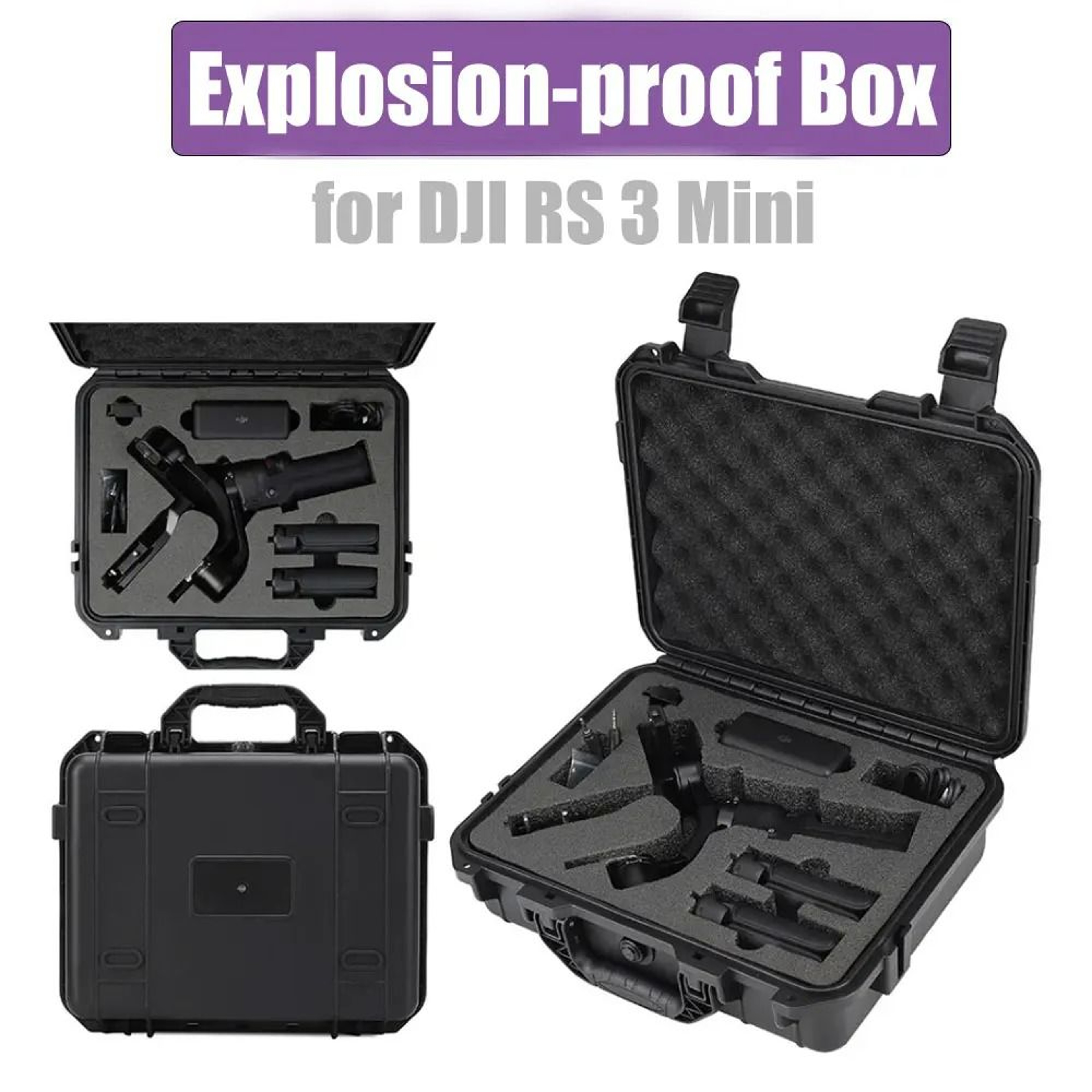 ExplosionProof Waterproof Hard Safety Carrying Case For DJI RS 3 Mini 1