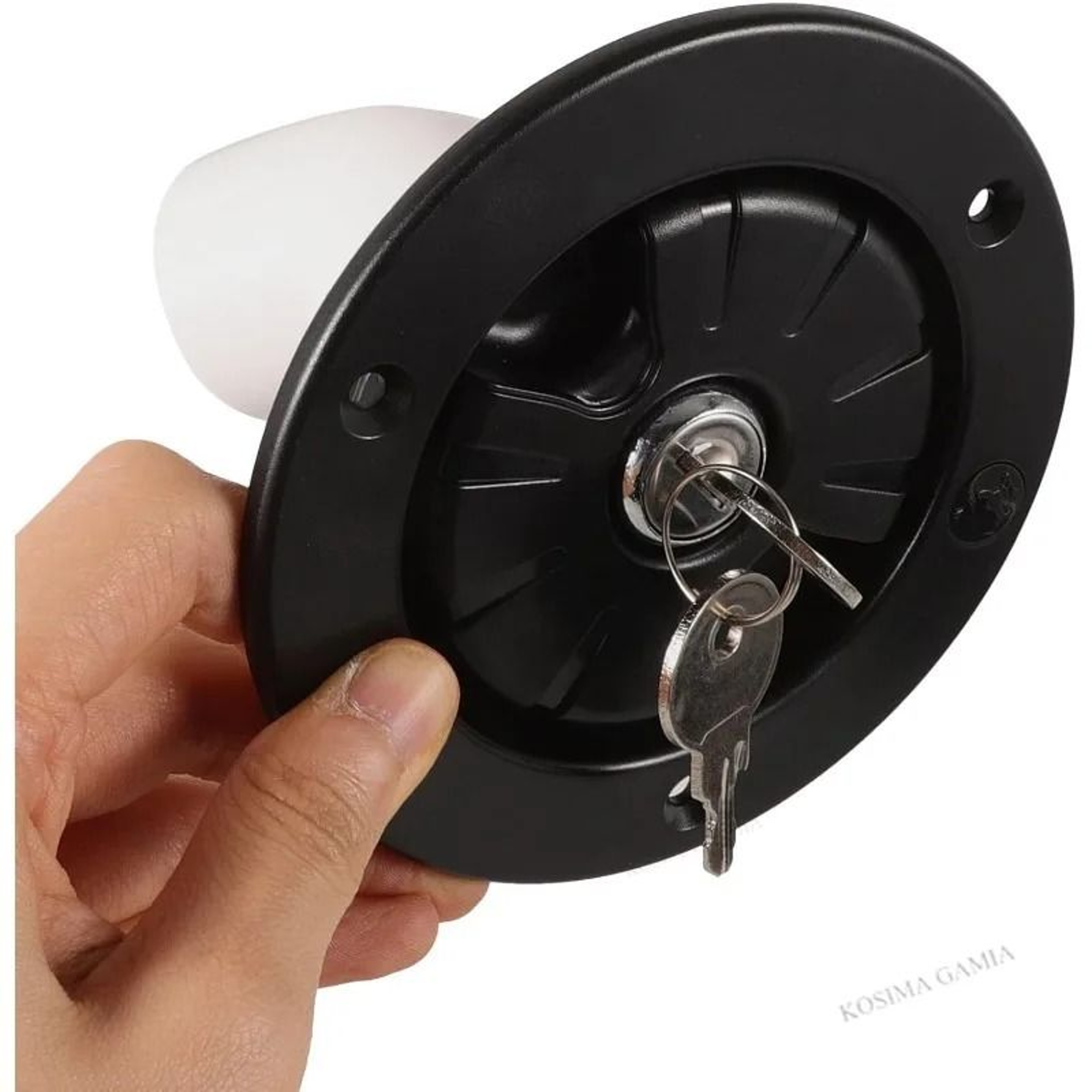 Keyed Lock RV Gravity Water Fill Inlet Hatch For Campers  Caravans 2