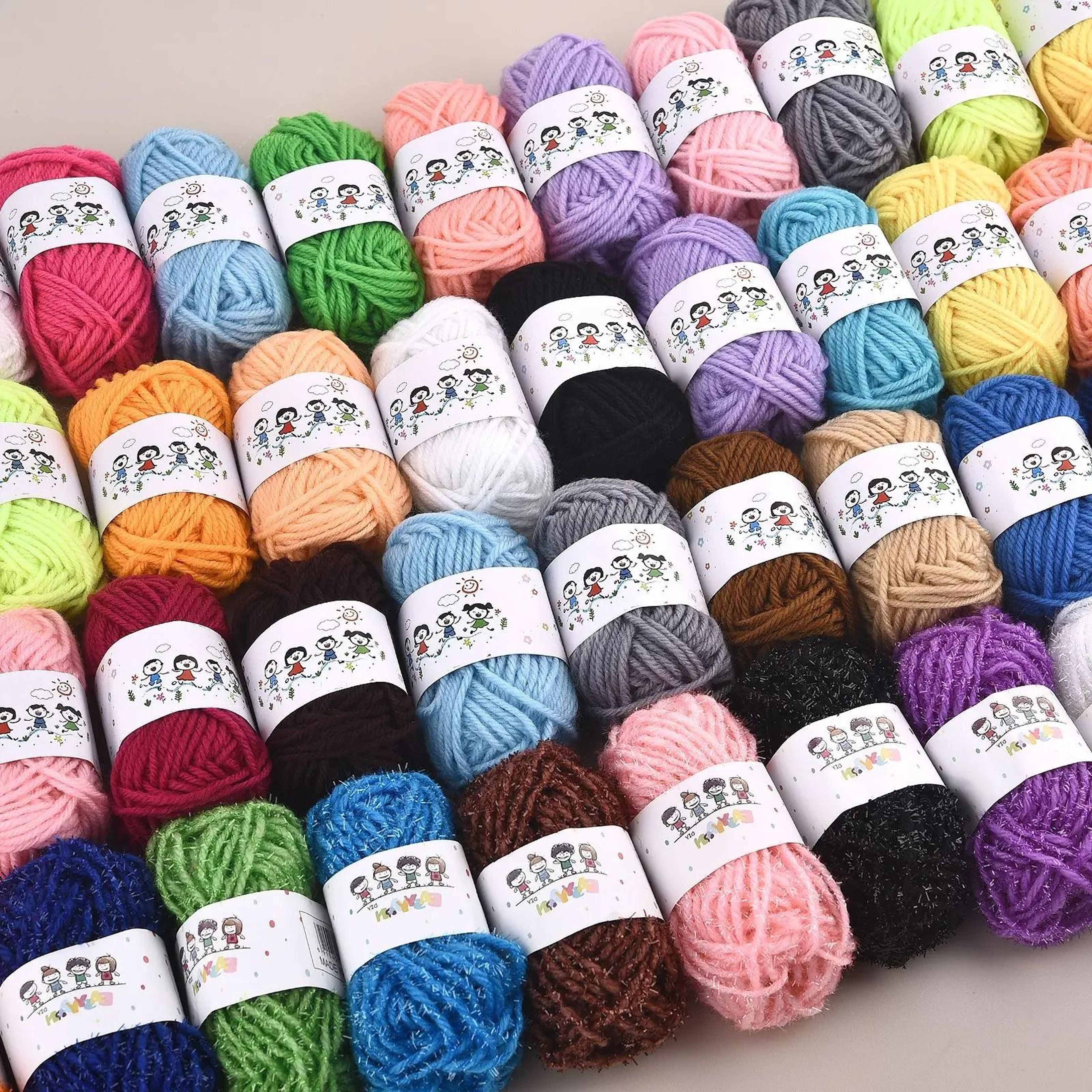 12Color Acrylic Knitting Wool Yarn Craft Set 4