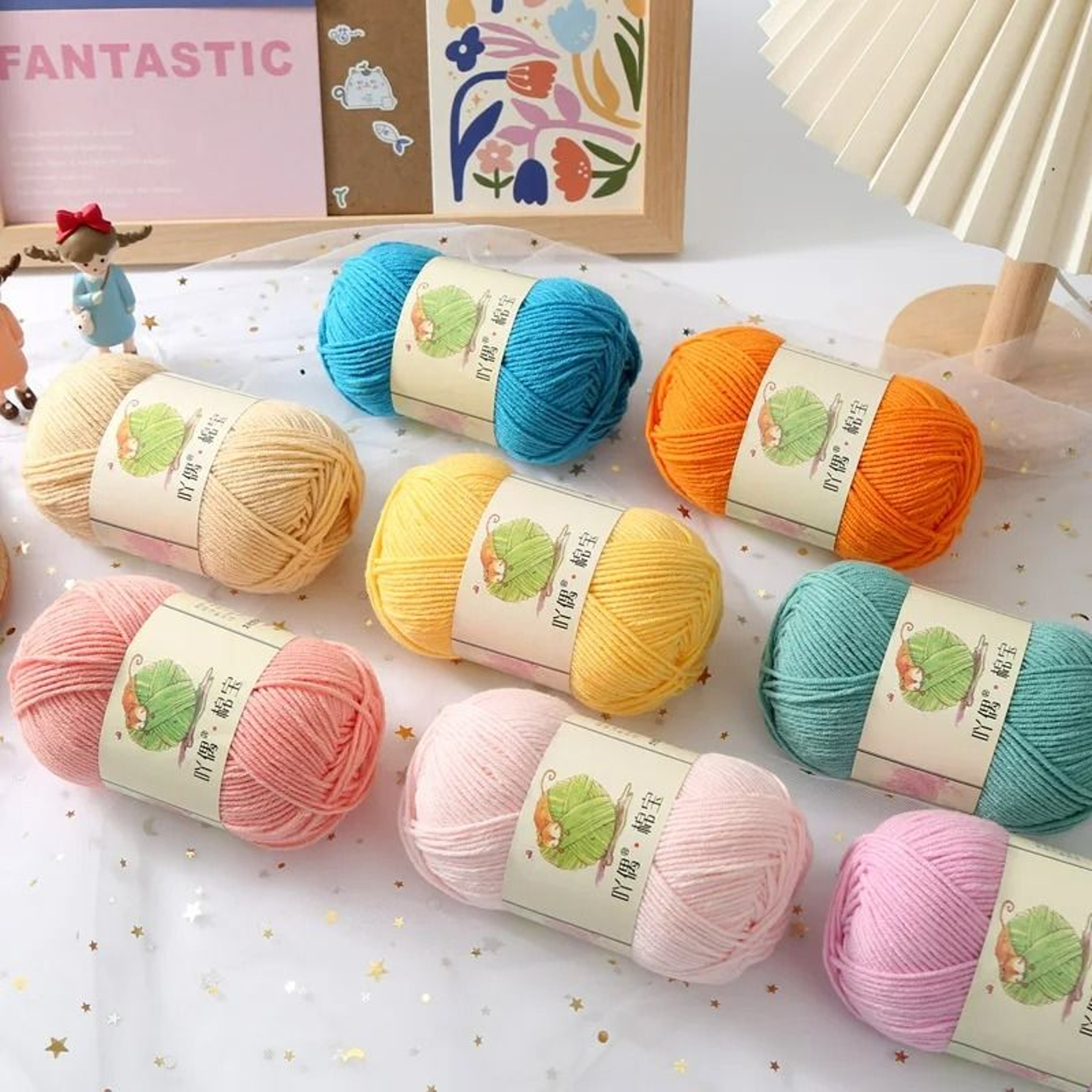 009 Lb CottonAcrylic Blend HandKnitting Yarn 2