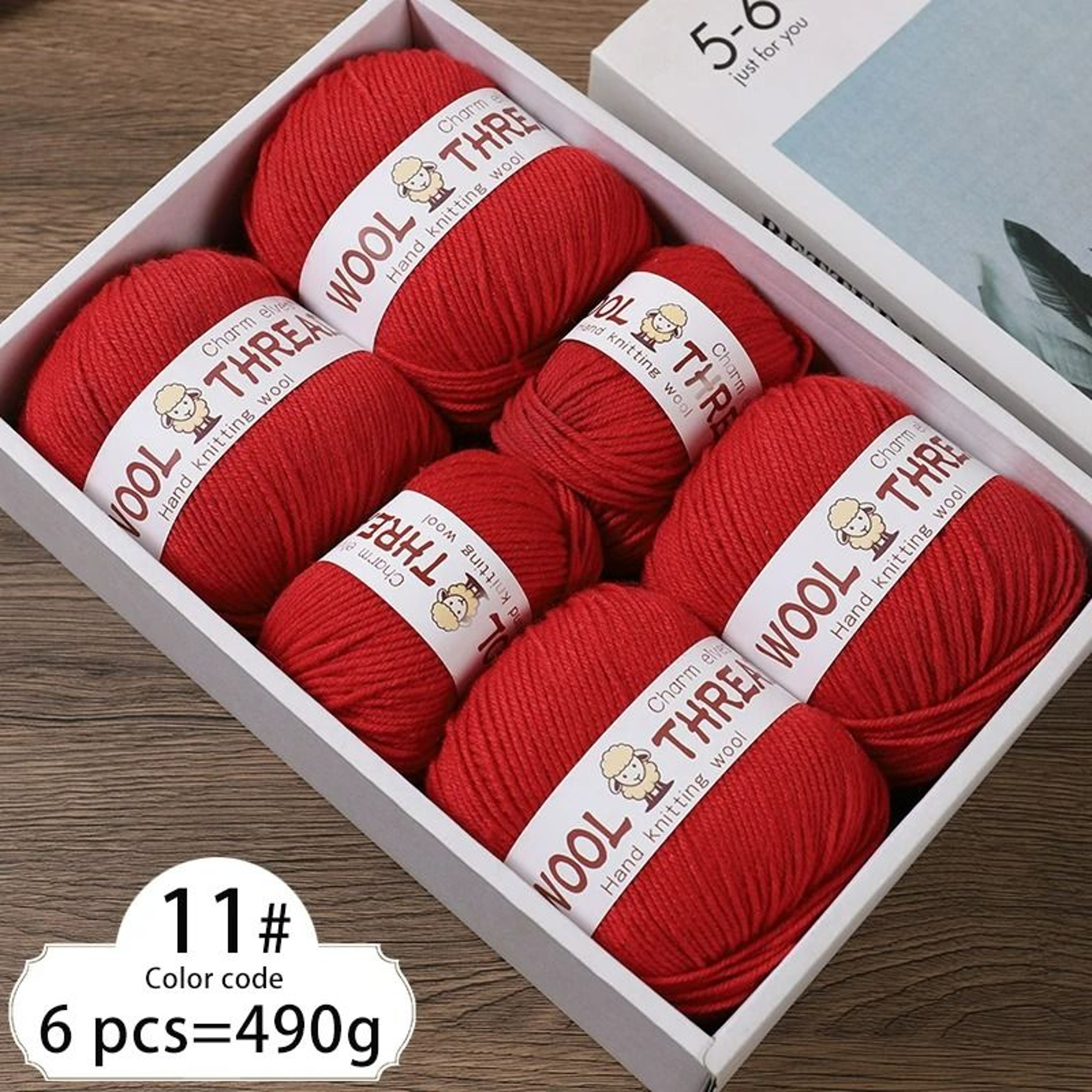 11 Lb MediumCoarse Fine Wool HandKnitting Yarn 10