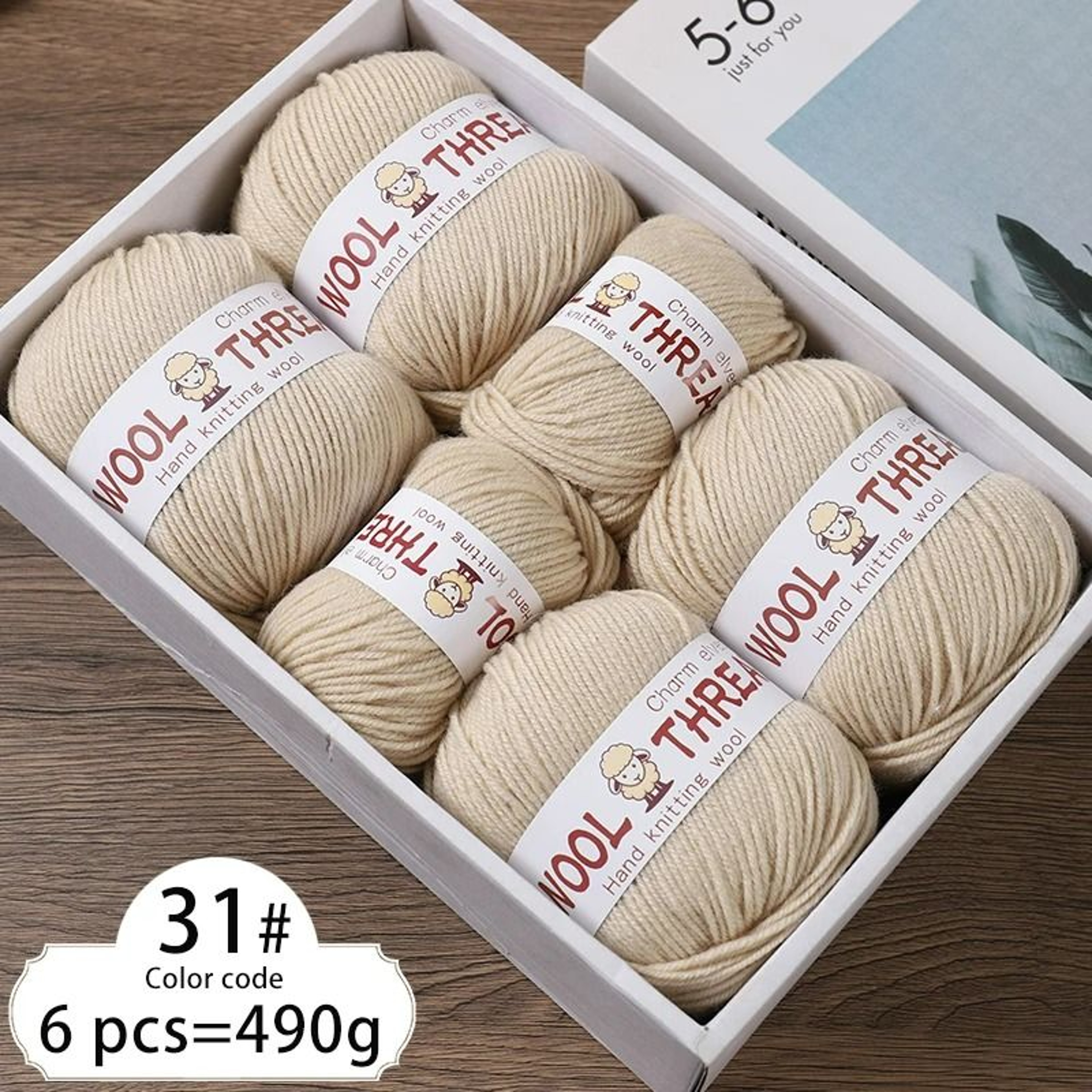 11 Lb MediumCoarse Fine Wool HandKnitting Yarn 16