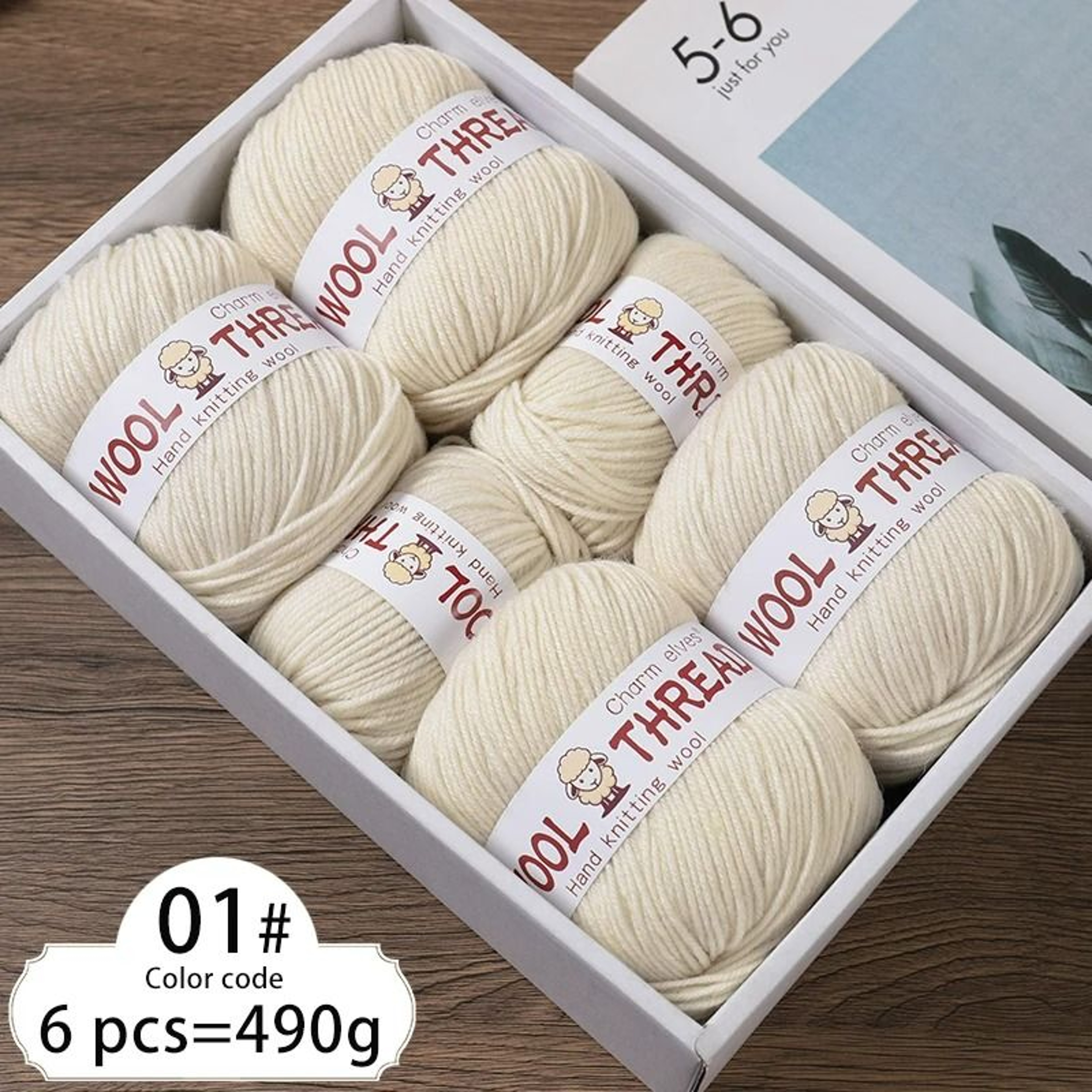 11 Lb MediumCoarse Fine Wool HandKnitting Yarn 7