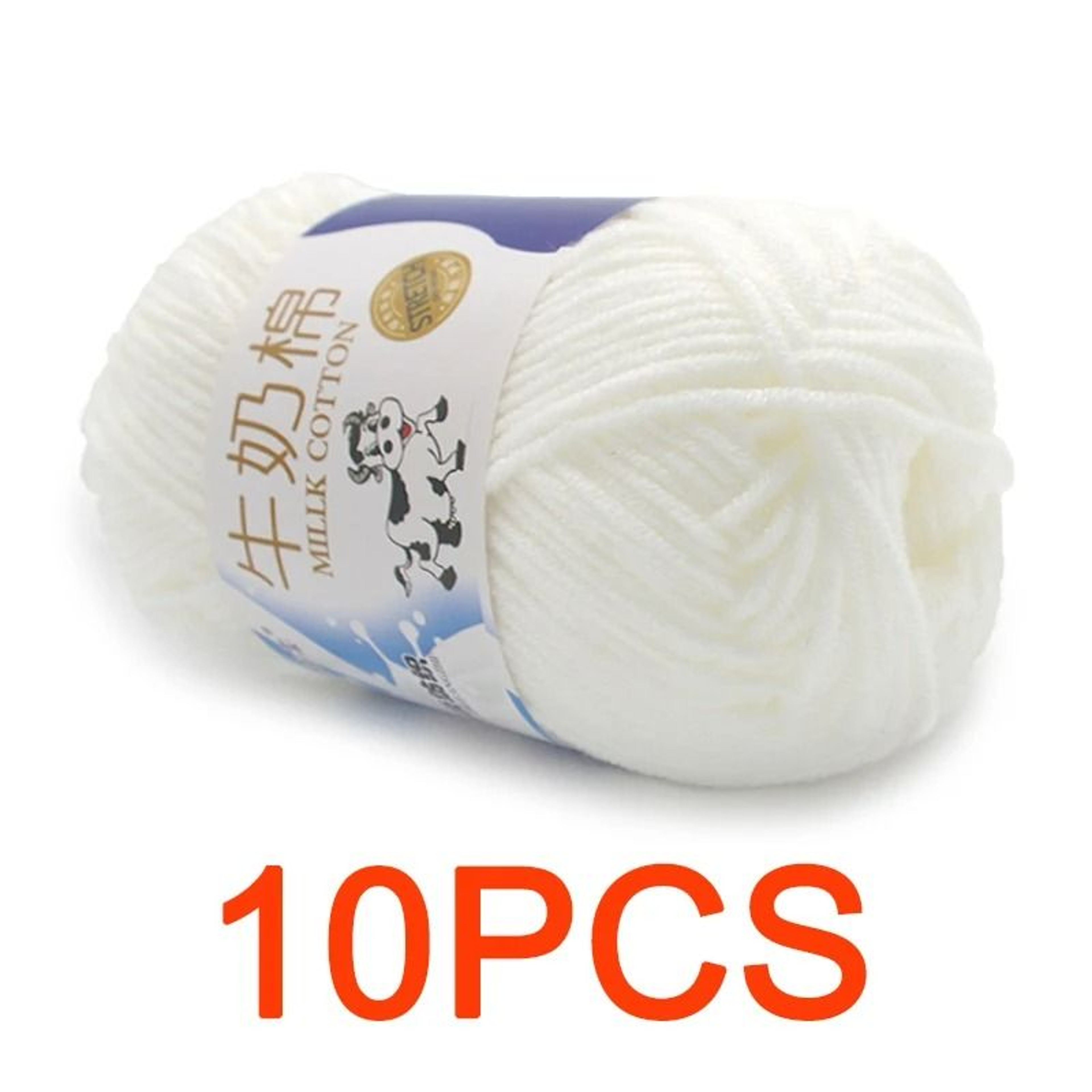 11 Lb Milk Cotton HandKnitting Yarn Set 10 Pieces 5
