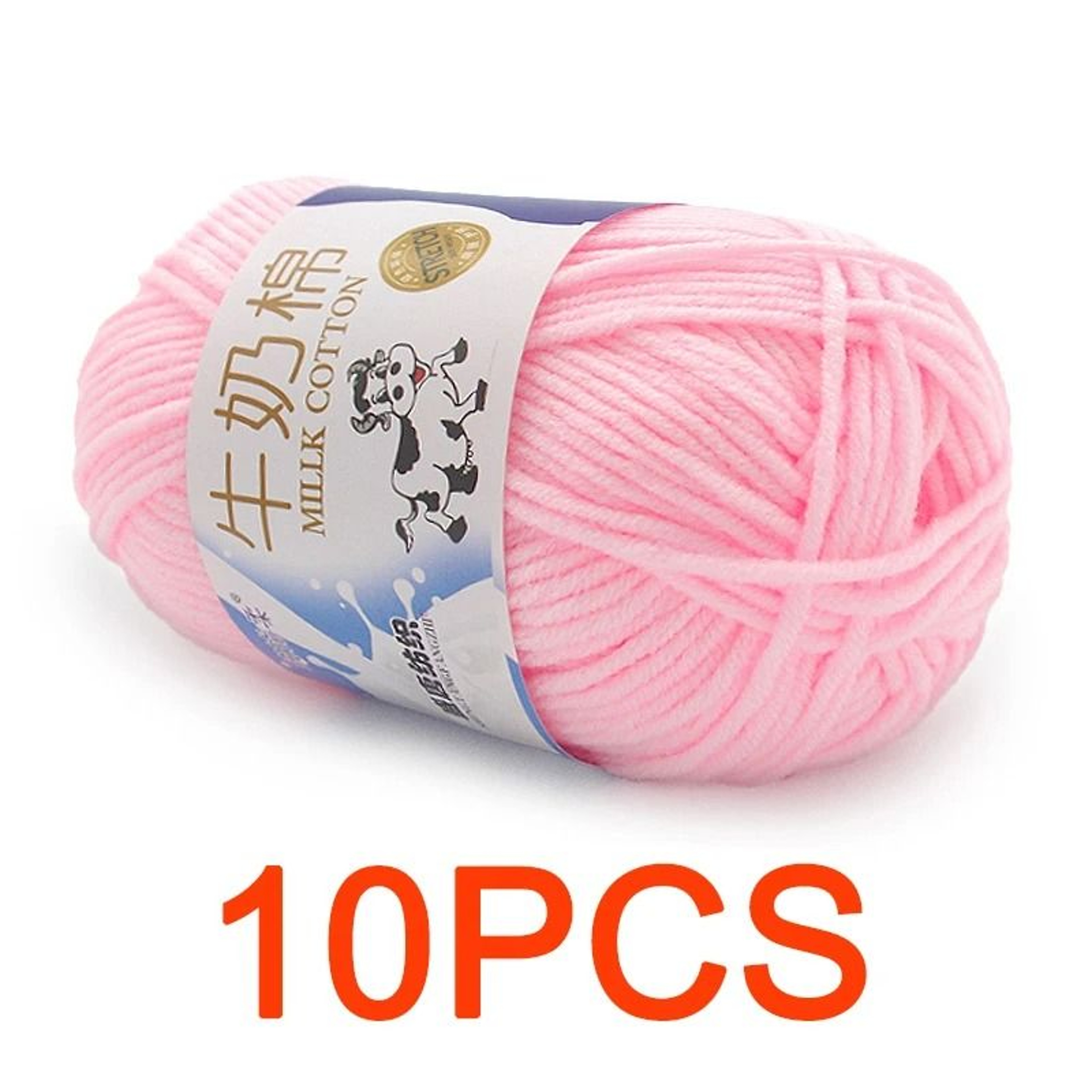 11 Lb Milk Cotton HandKnitting Yarn Set 10 Pieces 14