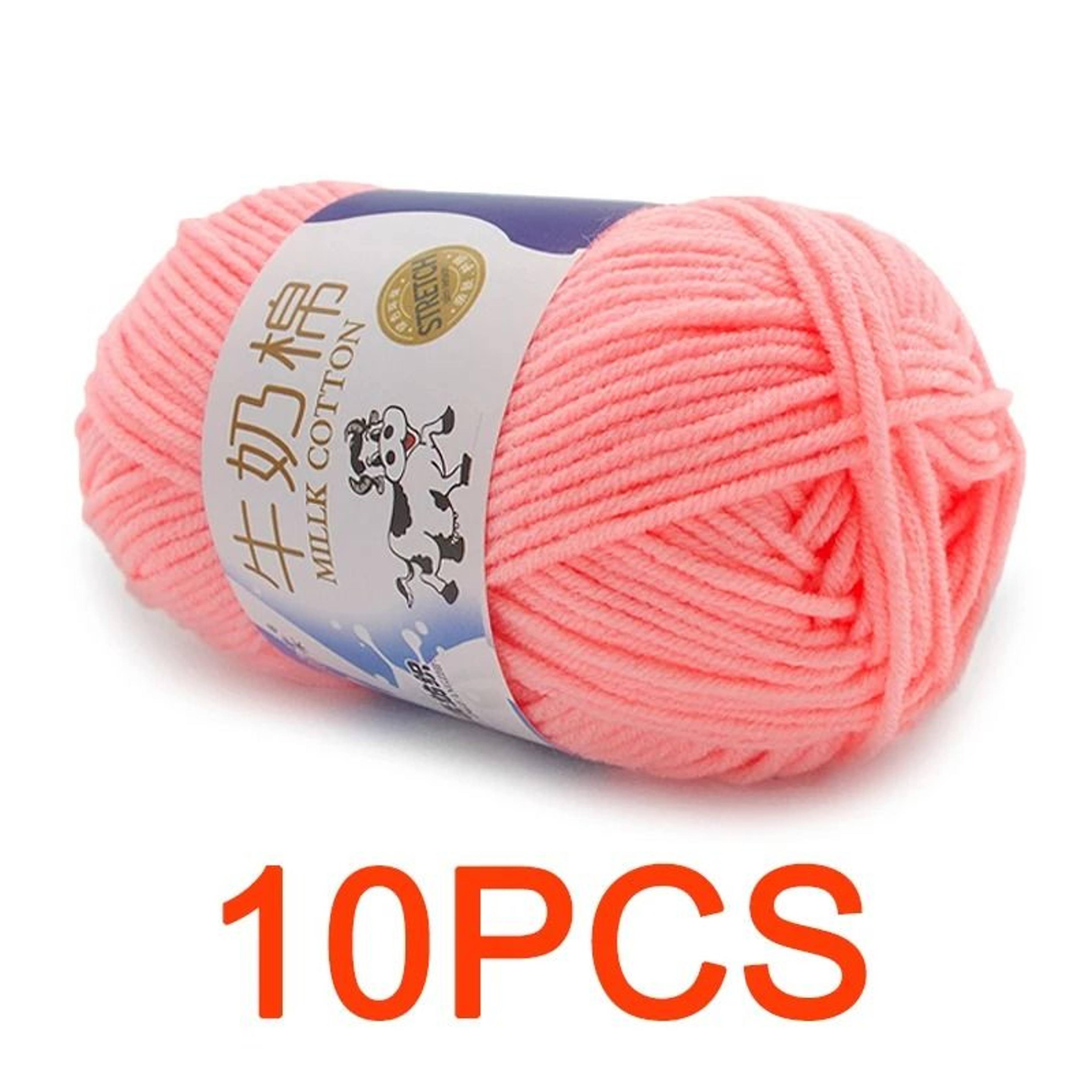 11 Lb Milk Cotton HandKnitting Yarn Set 10 Pieces 15