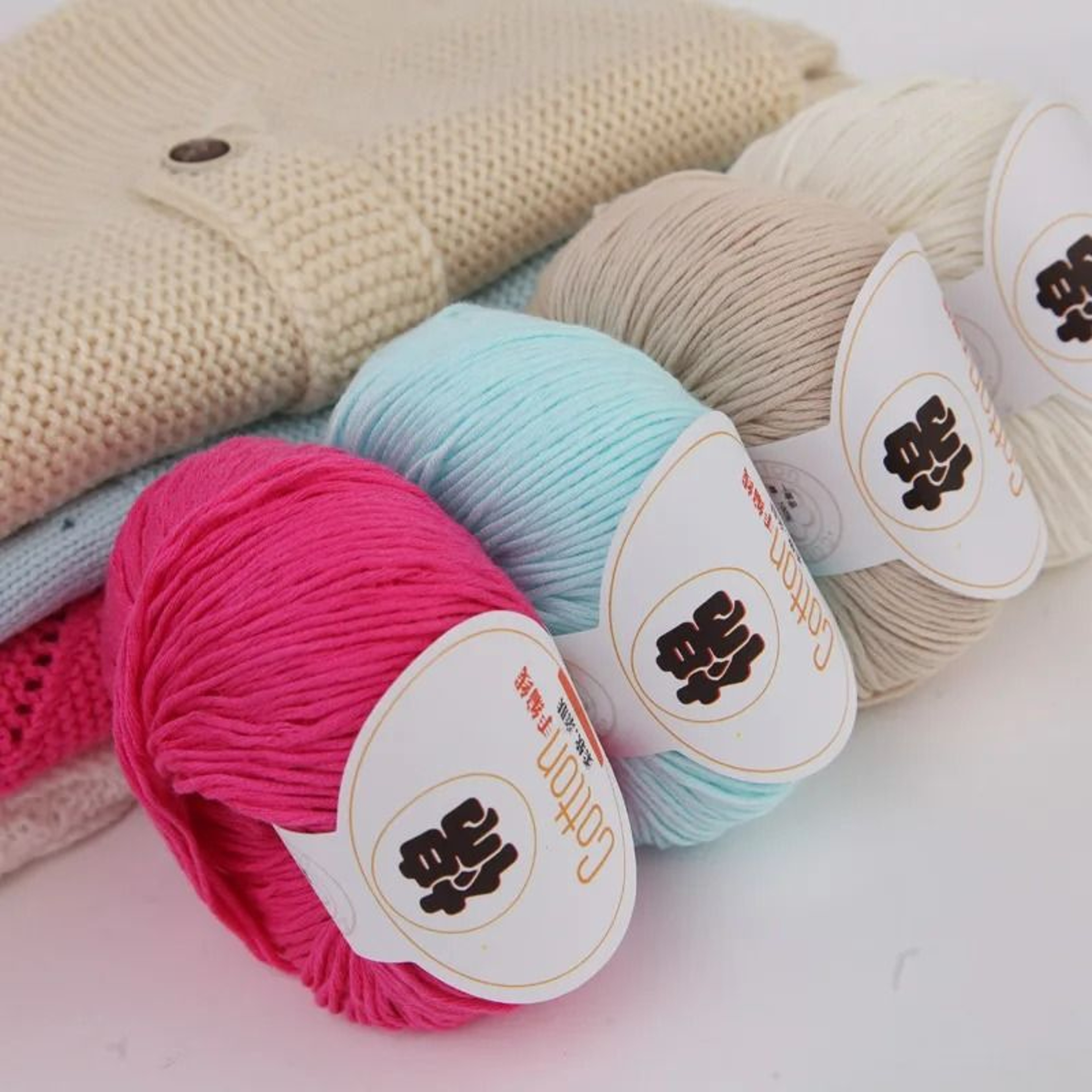 011 Lb 100 Pure Cotton HandKnitting  Crochet Yarn 1