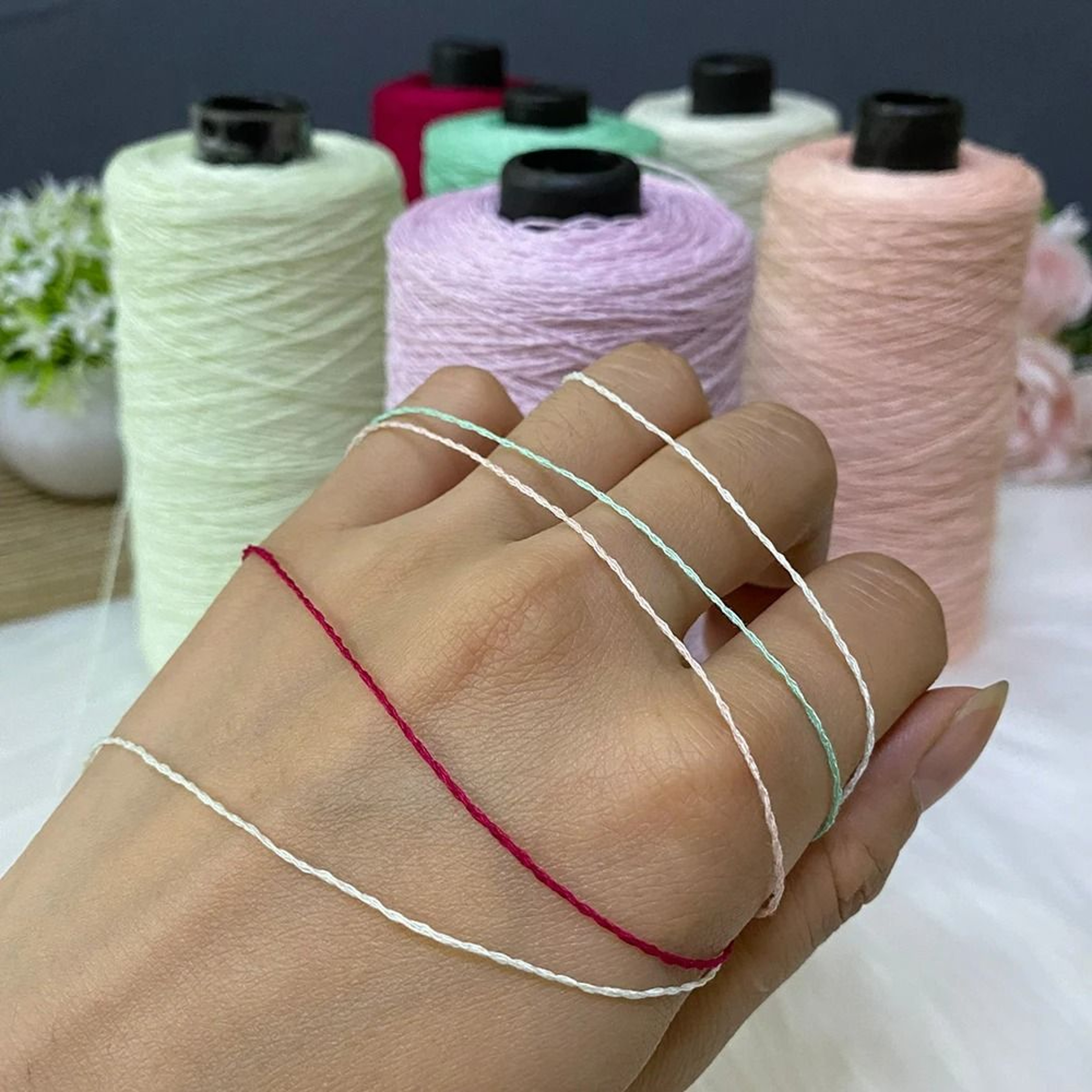 11 Lb Pure Linen HandKnitting  Crochet Yarn Set 3