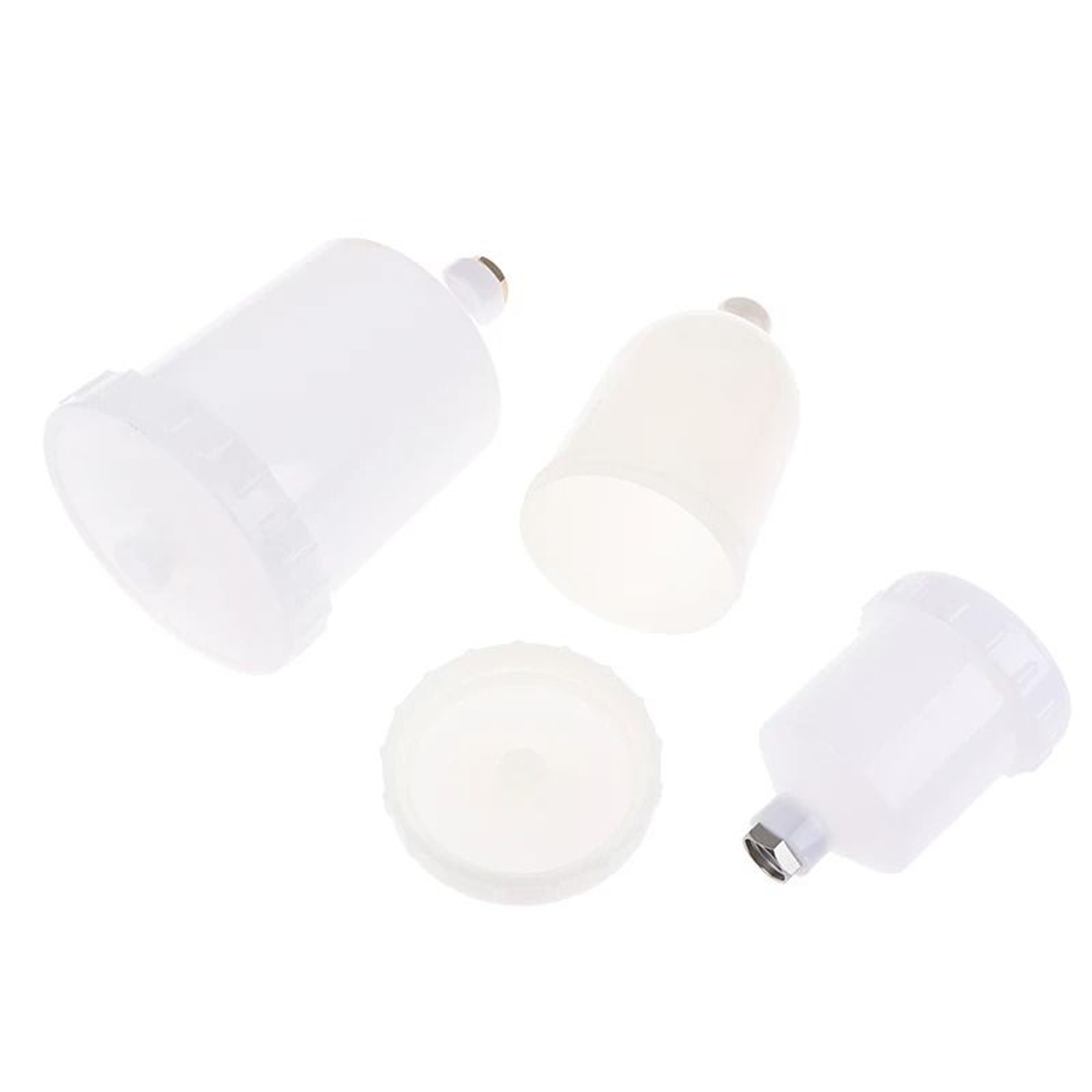 Plastic Gravity Feed Spray Paint Pot Cup With Threaded Connector Replacement 5