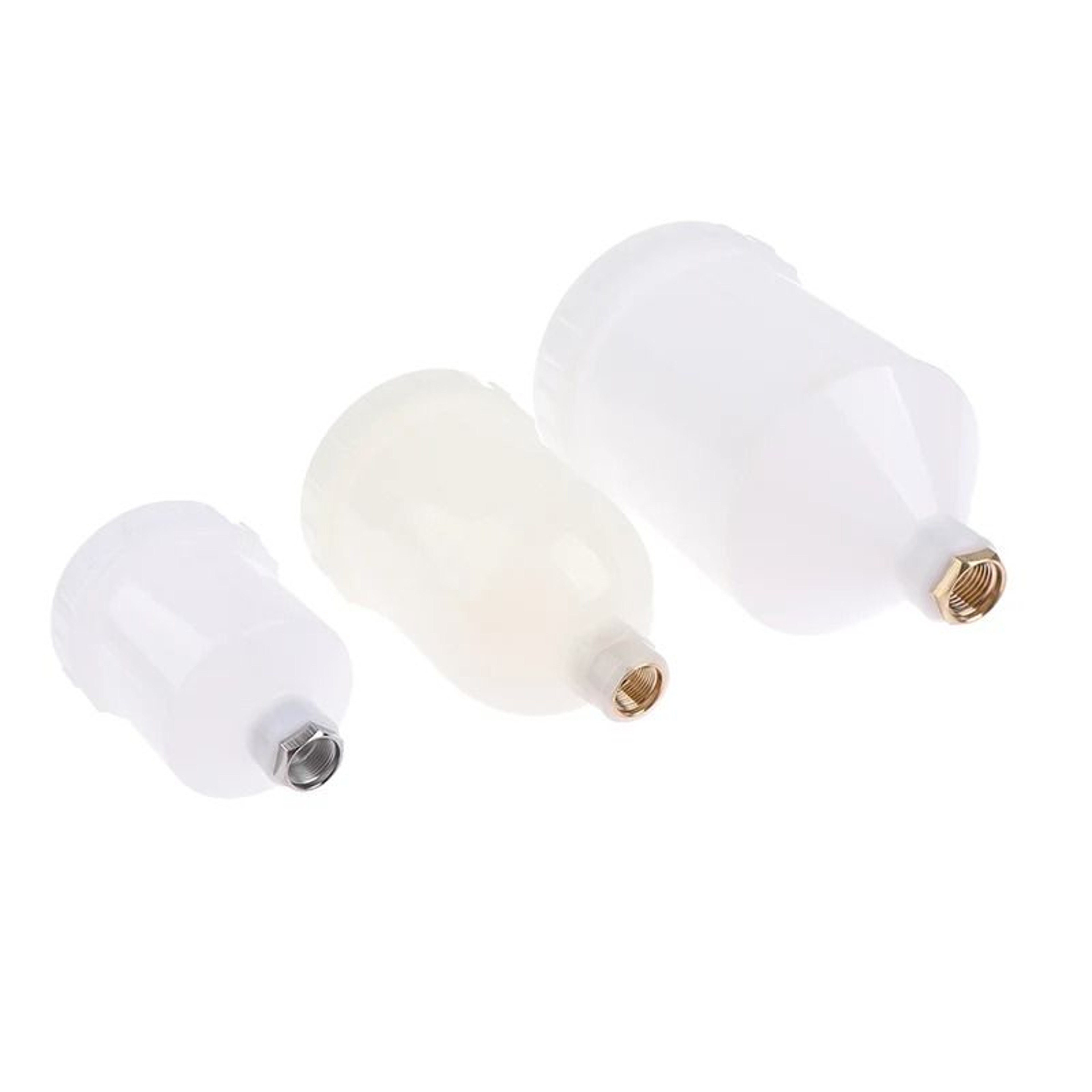 Plastic Gravity Feed Spray Paint Pot Cup With Threaded Connector Replacement 4
