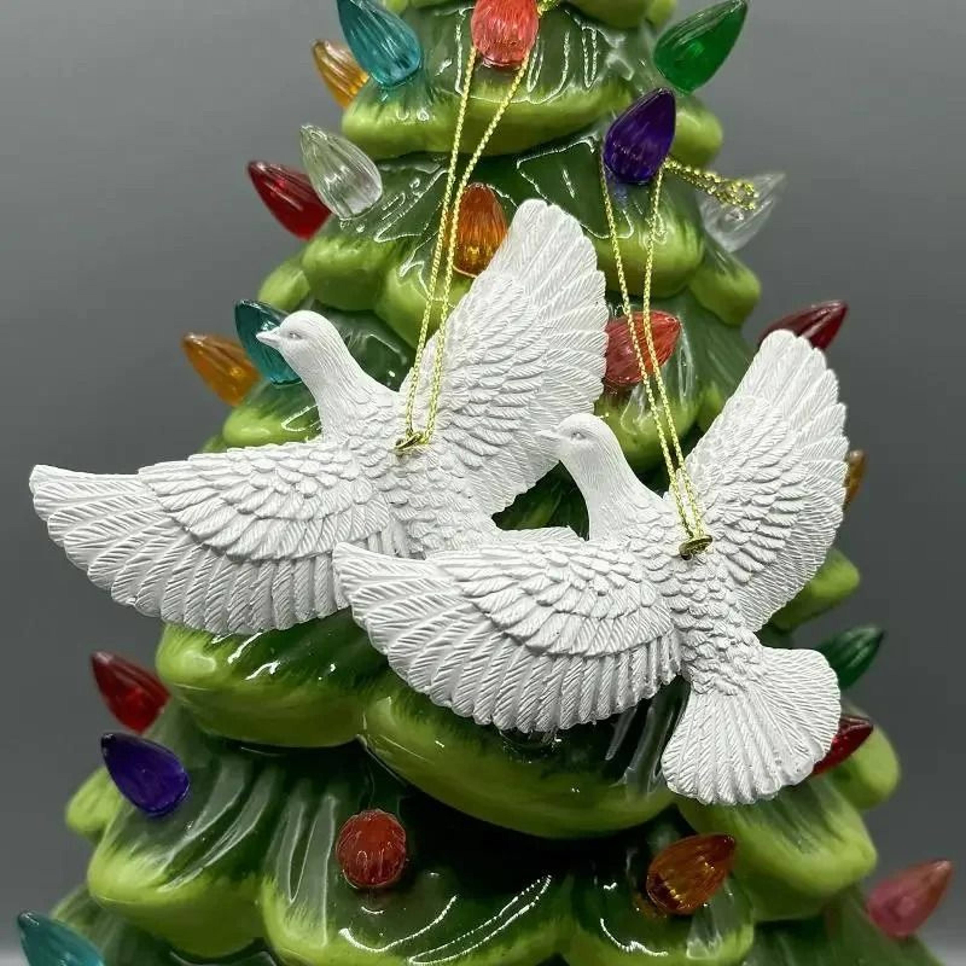 Home Alone Friendship Doves Resin Christmas Tree Ornaments Set 4