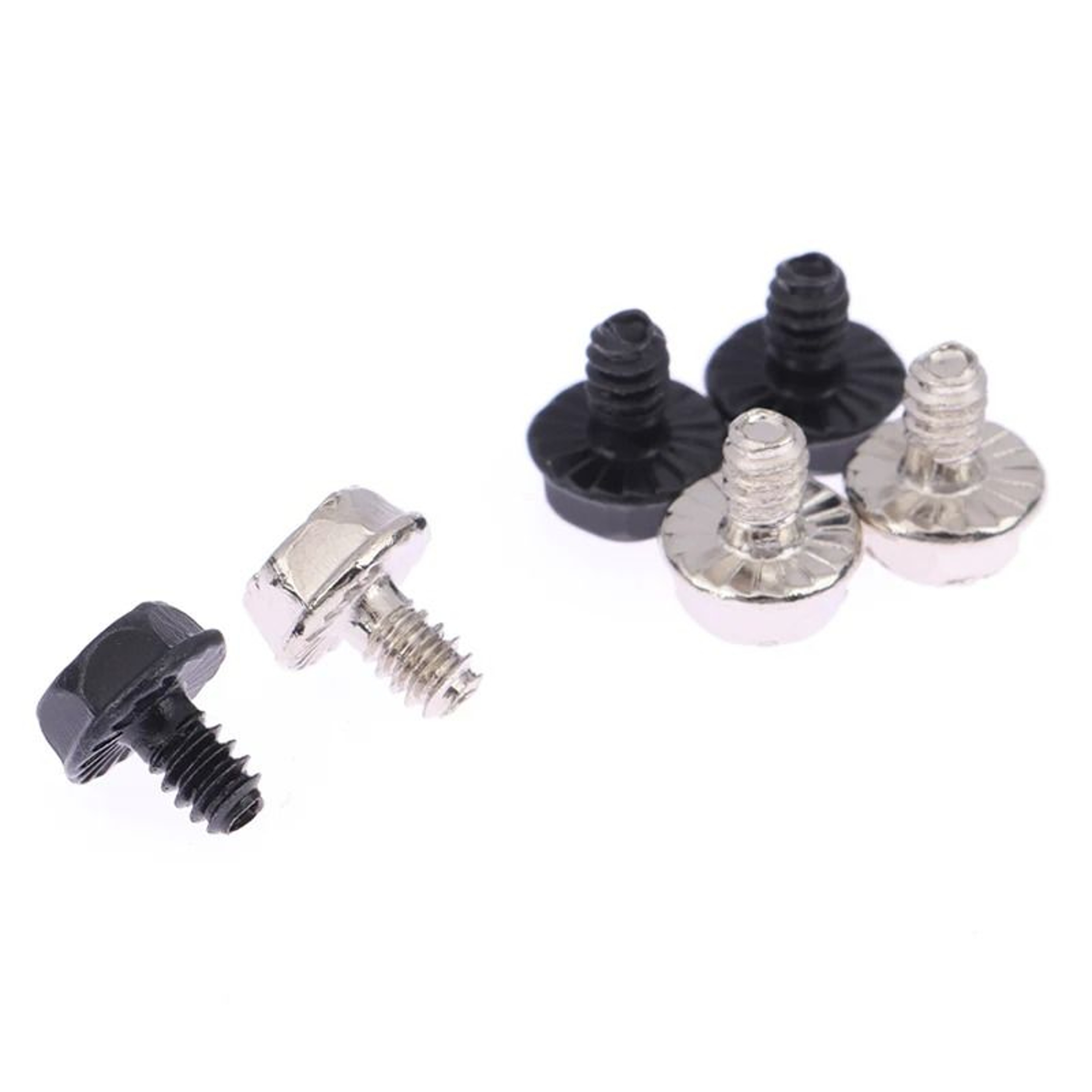 100 Piece Toothed Hex Head Computer PC Case Motherboard Mounting Screws 3