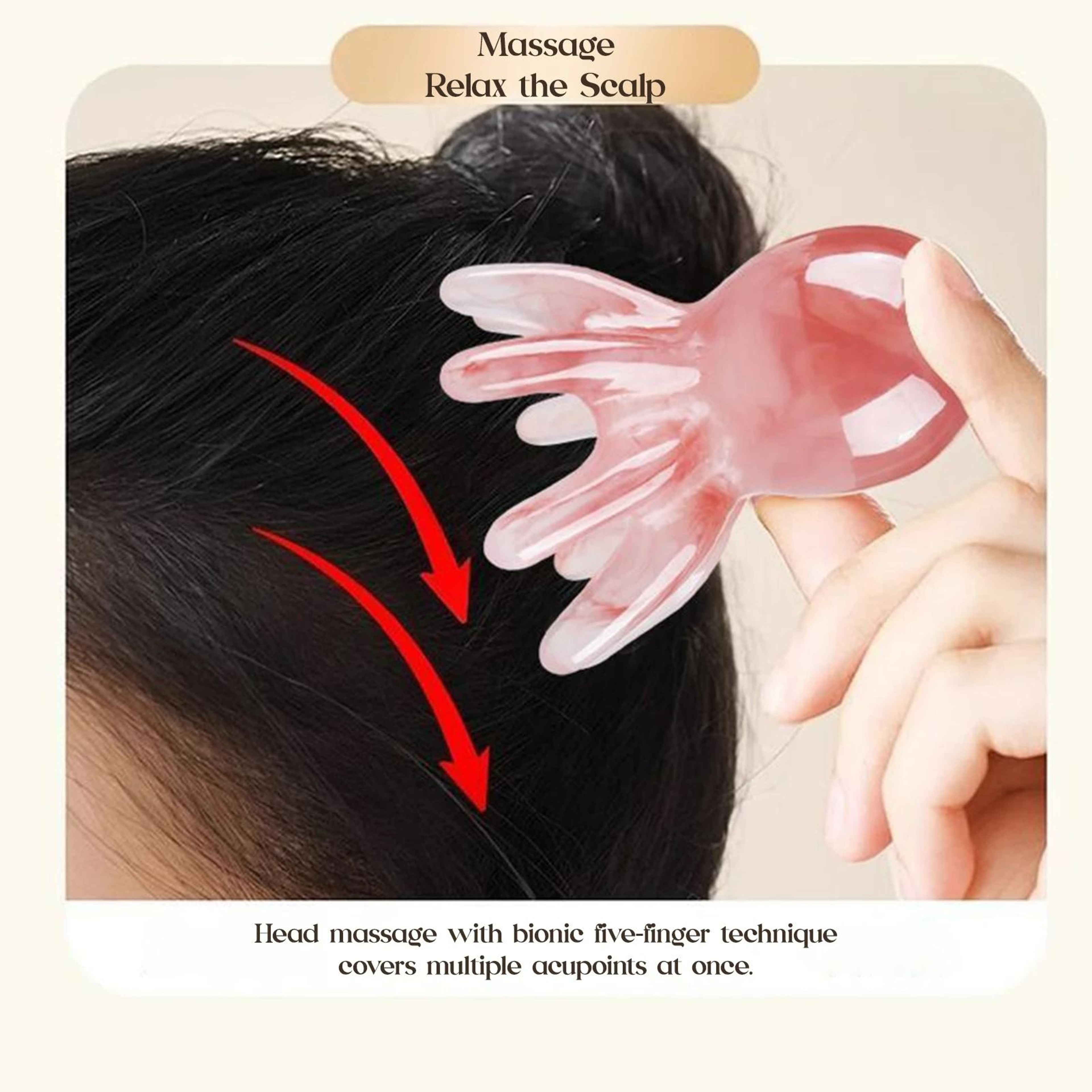 Cute Octopus Head Massager And Manual Acupressure Gua Sha Scalp Comb 5