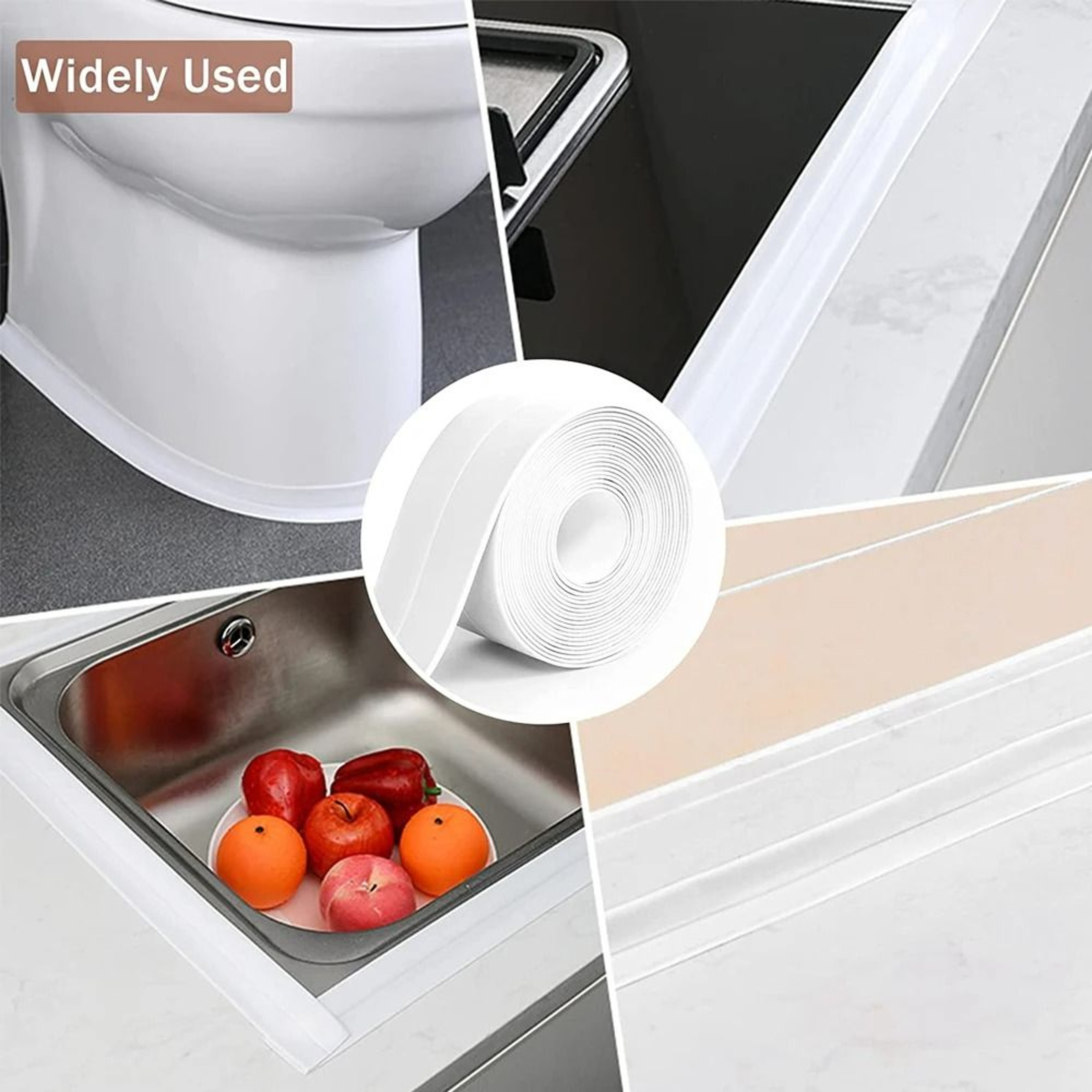 SelfAdhesive PVC Bathroom And Kitchen Caulk Sealing Tape Roll 3