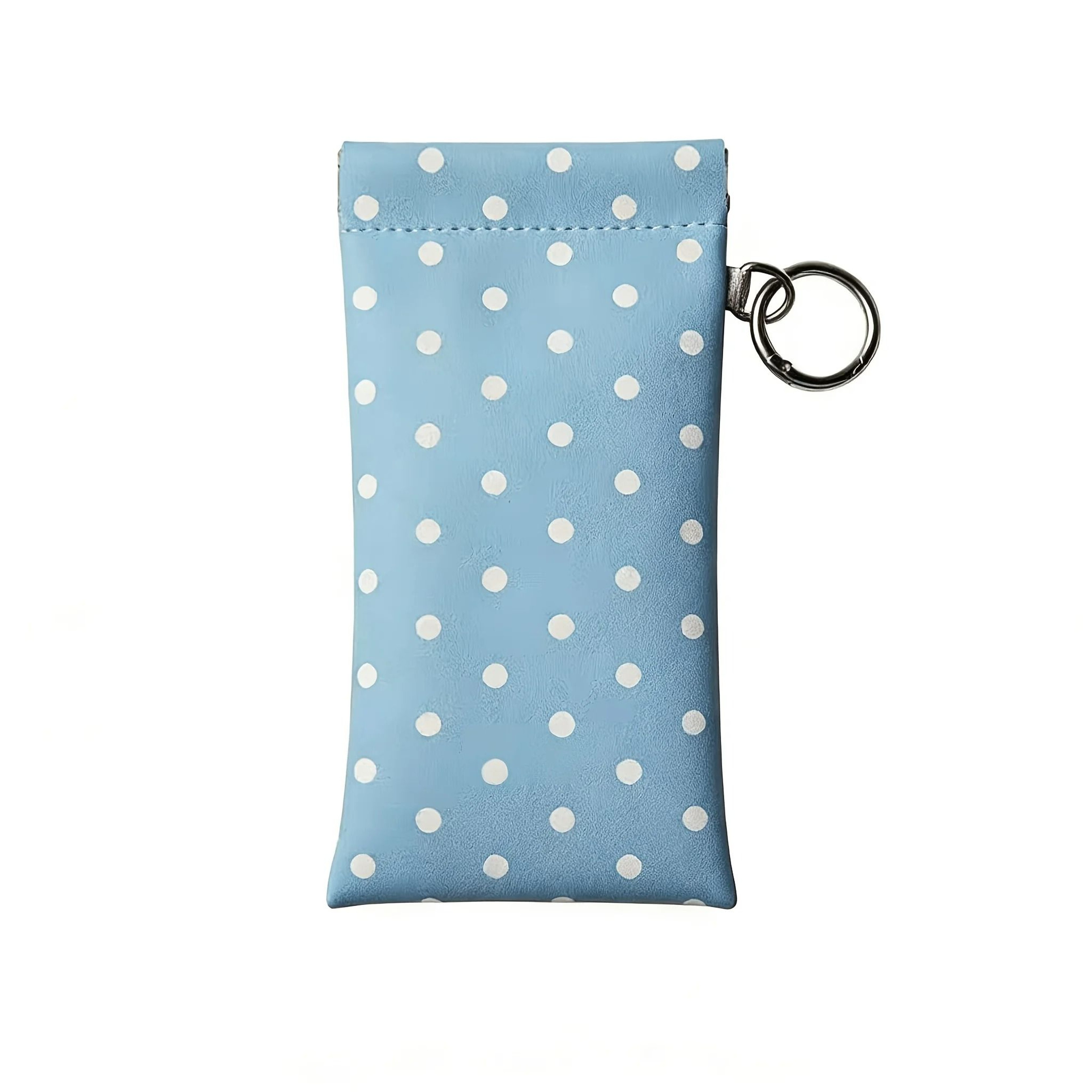 Faux Leather Cute Polka Dot Magnetic Glasses Pouch With Hook And BuiltIn Lens Cloth 6