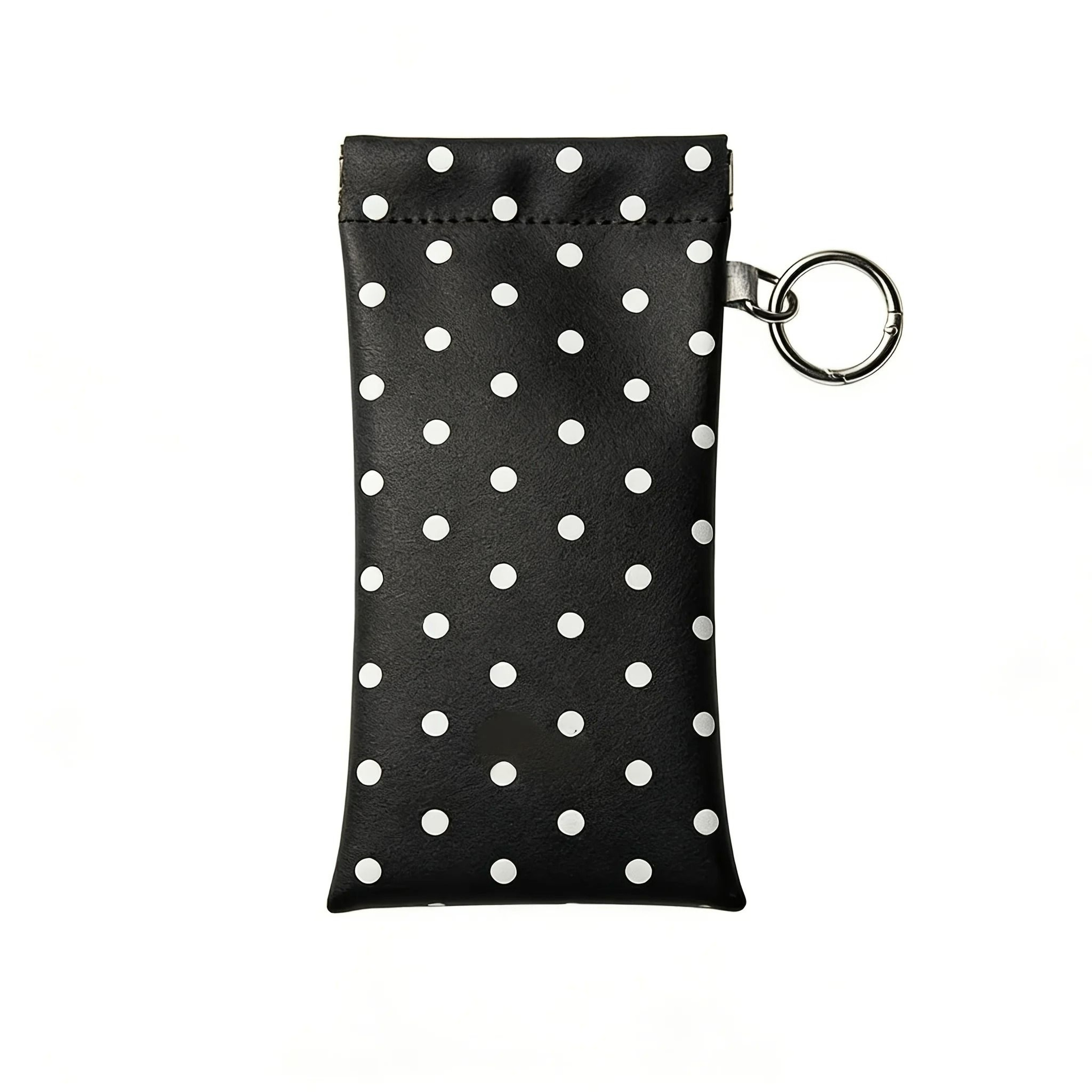 Faux Leather Cute Polka Dot Magnetic Glasses Pouch With Hook And BuiltIn Lens Cloth 7