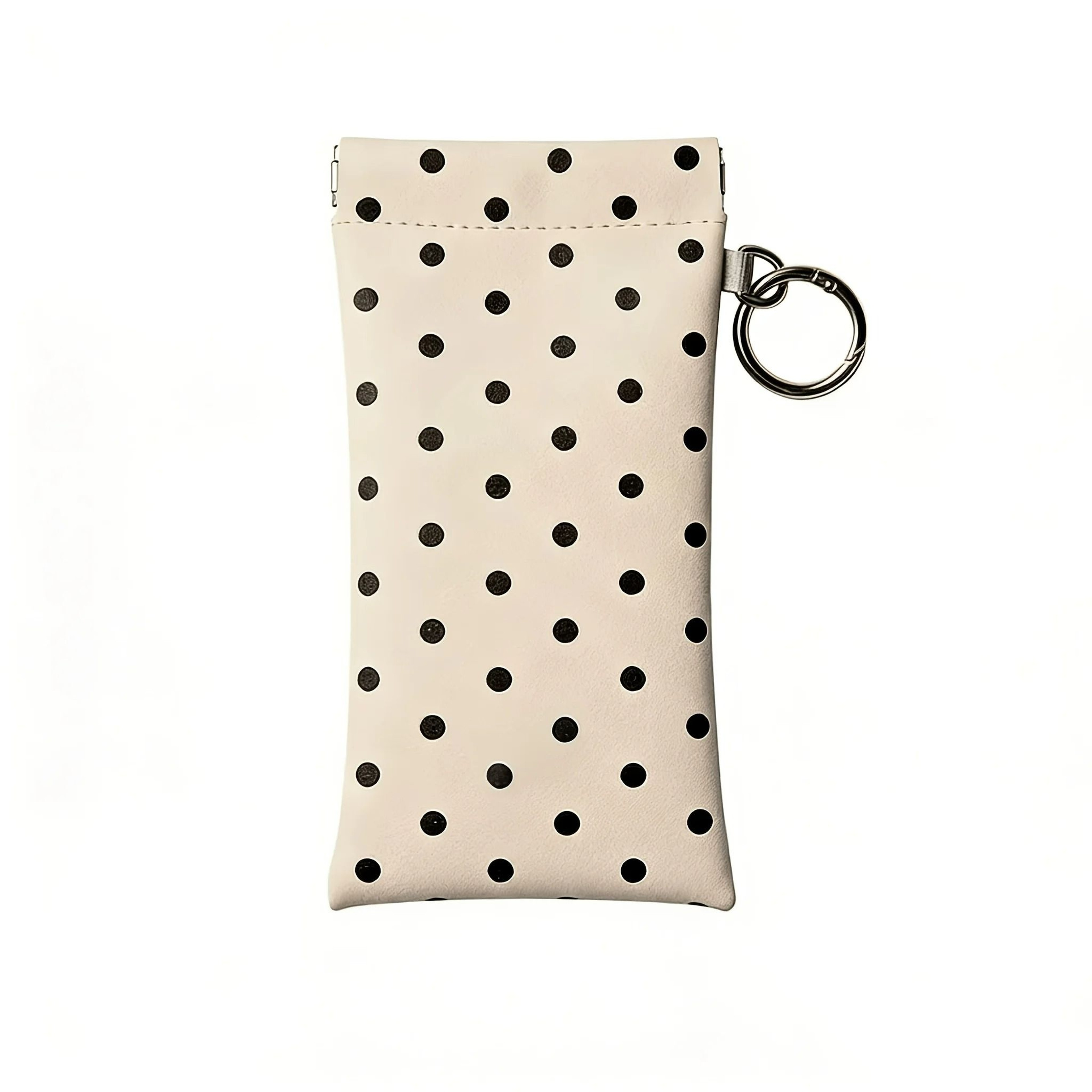 Faux Leather Cute Polka Dot Magnetic Glasses Pouch With Hook And BuiltIn Lens Cloth 8