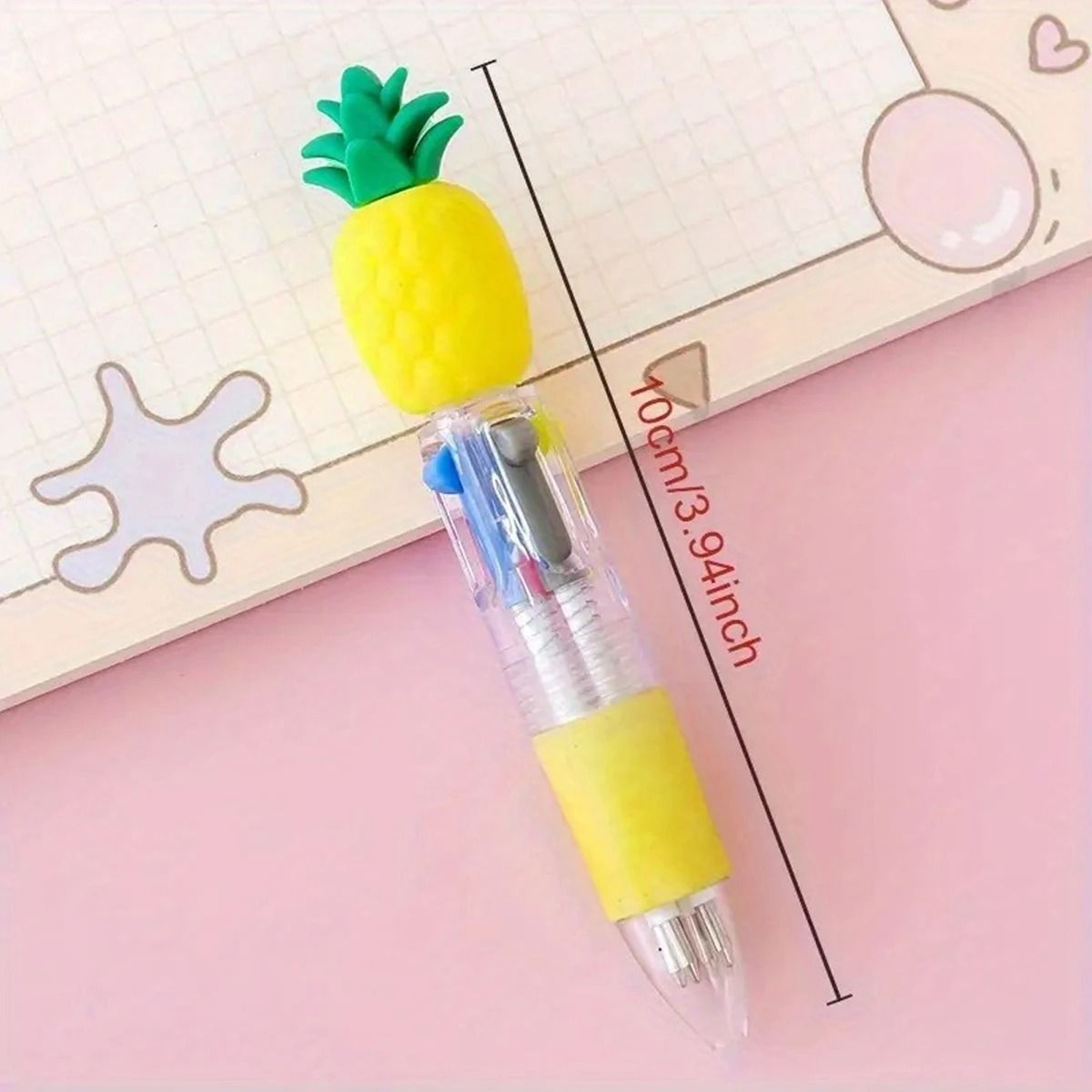 12Piece Cute 4in1 Multicolor Retractable Mini Ballpoint Pens Set 1