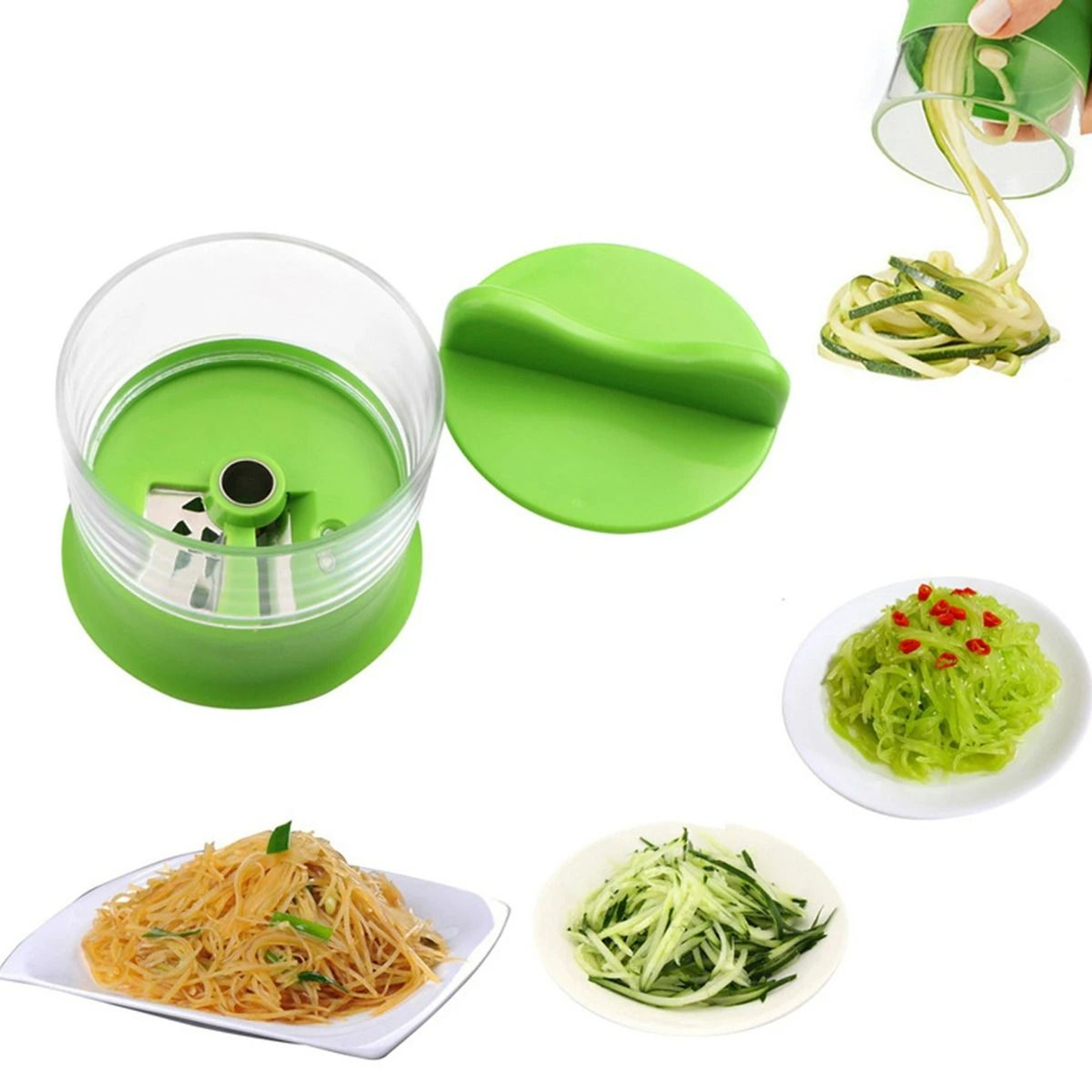 Manual Vegetable Spiral Slicer And Fruit Twister For Healthy Zucchini Noodles 2