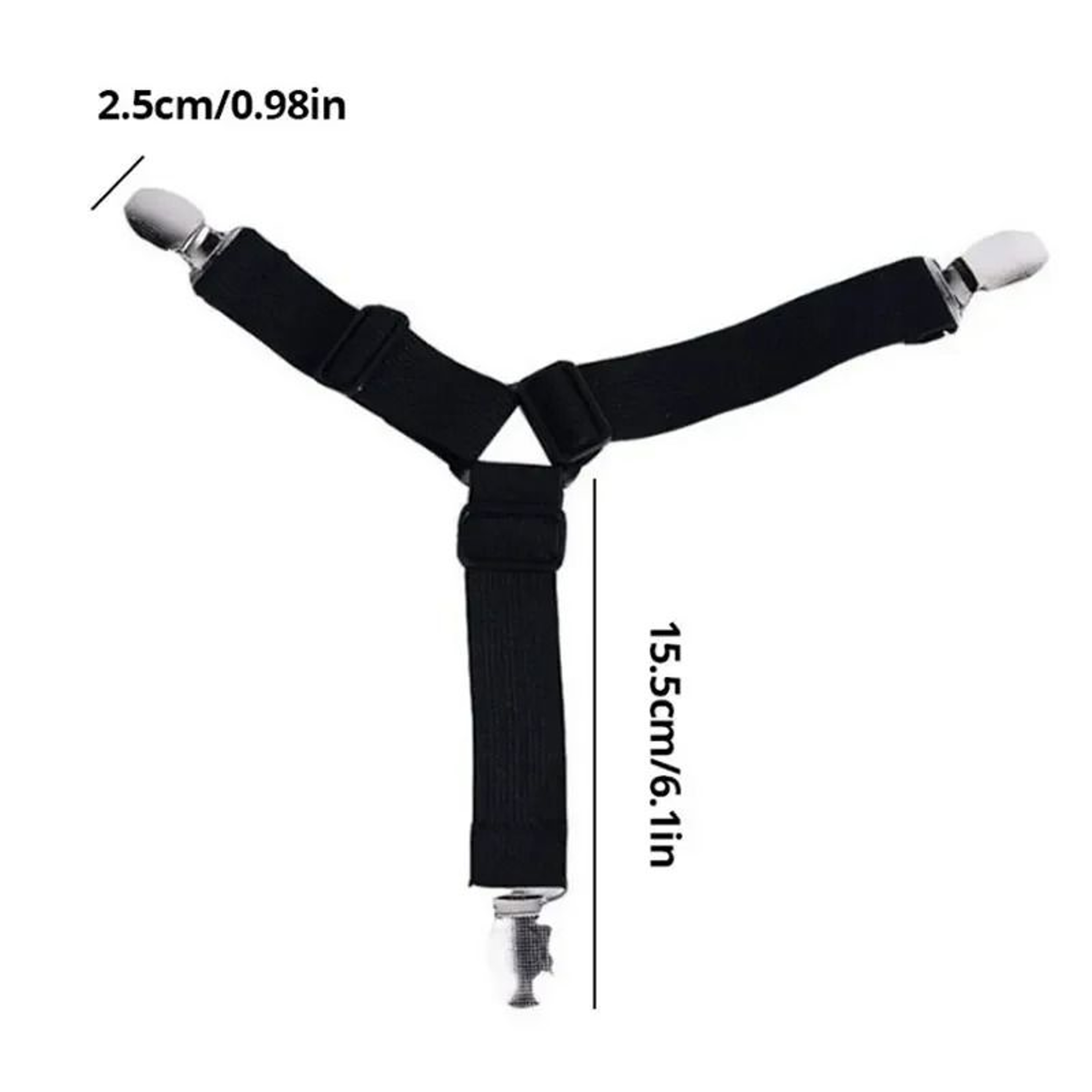 4Piece Adjustable Elastic Bed Sheet Fasteners And Mattress Cover Clip Holders 3