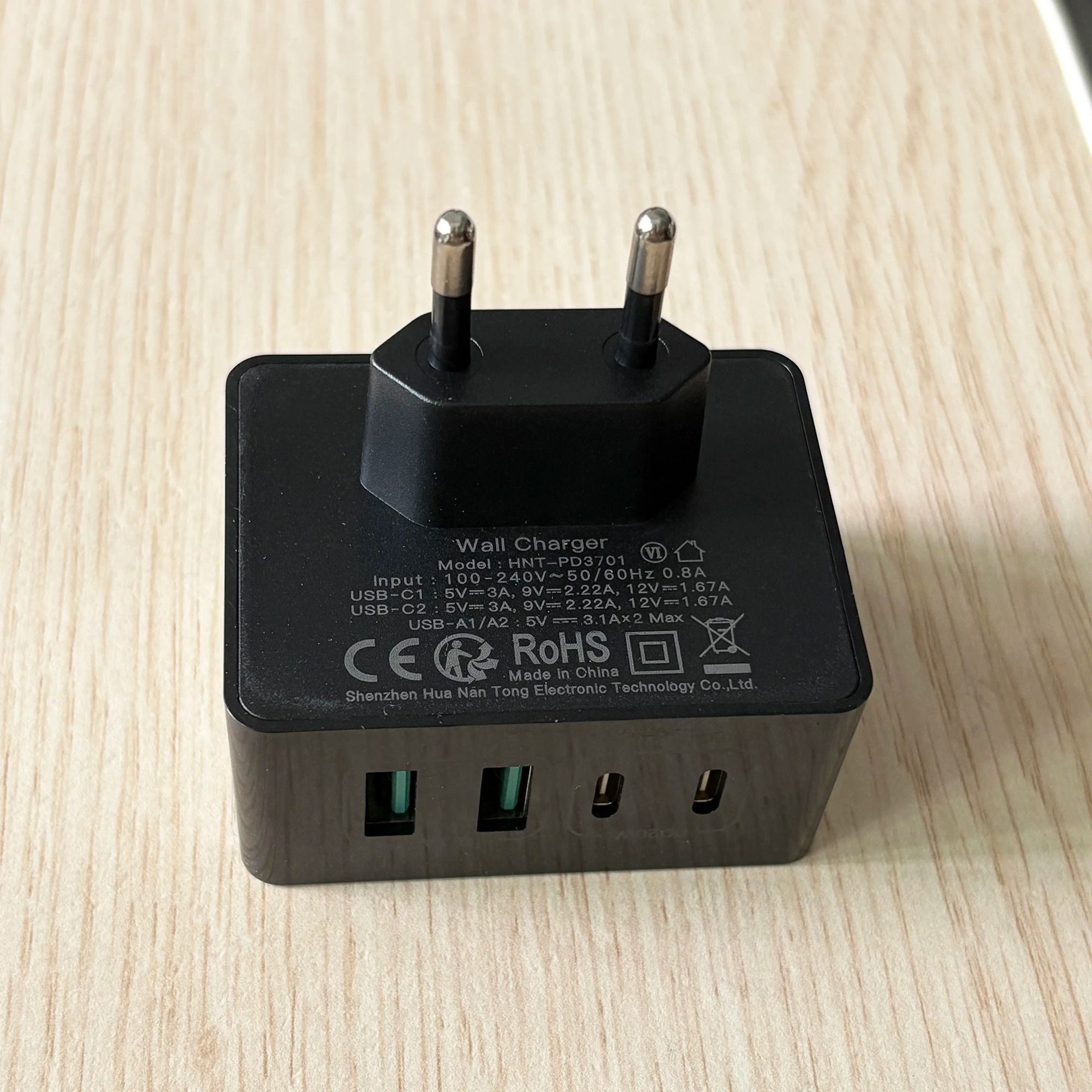 40W 4Port USBC  USBA Fast Charger Wall Adapter With PD  QC 30 Support 7