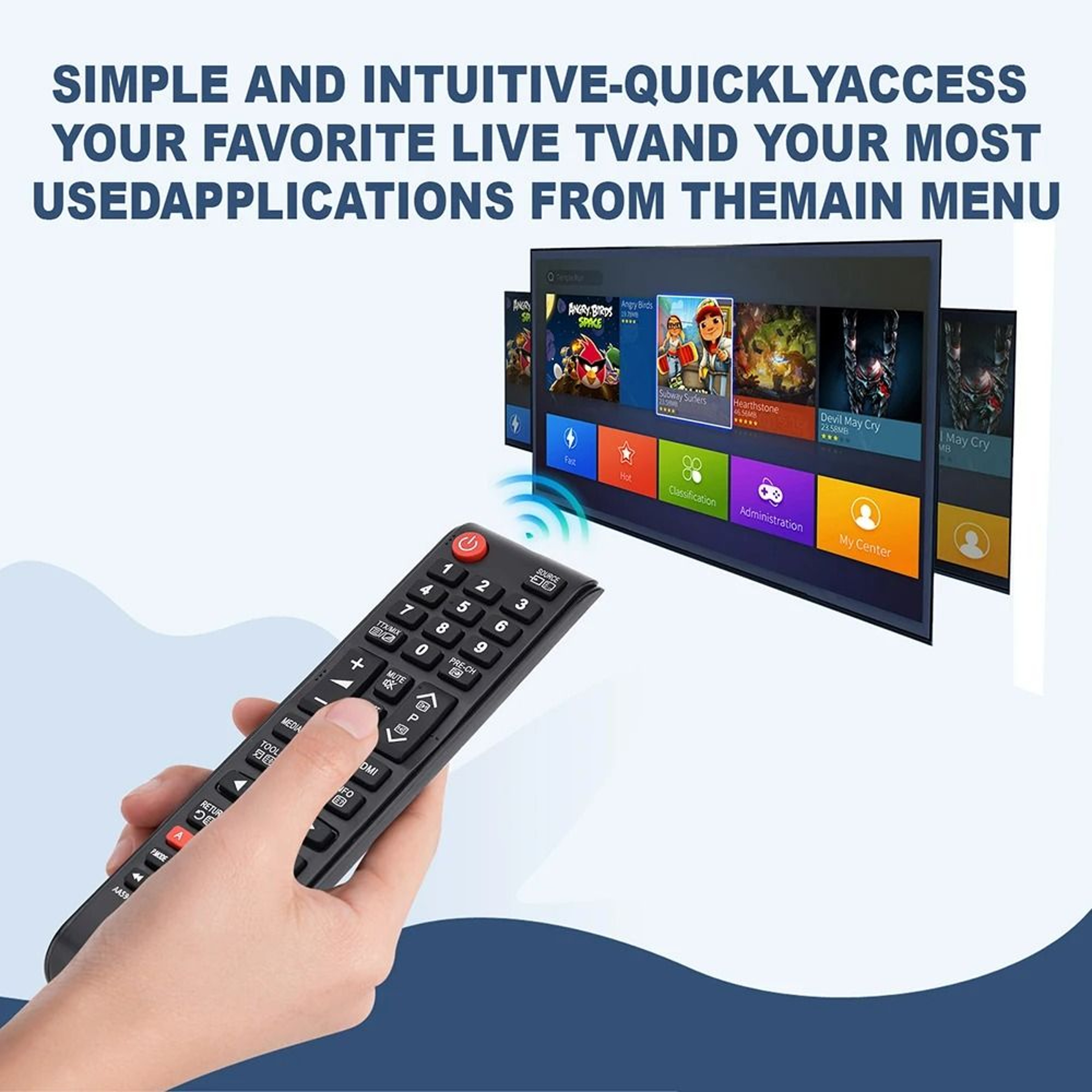 Replacement Universal Remote Control For Samsung LCD LED  HD Smart TVs AA5900741A 3