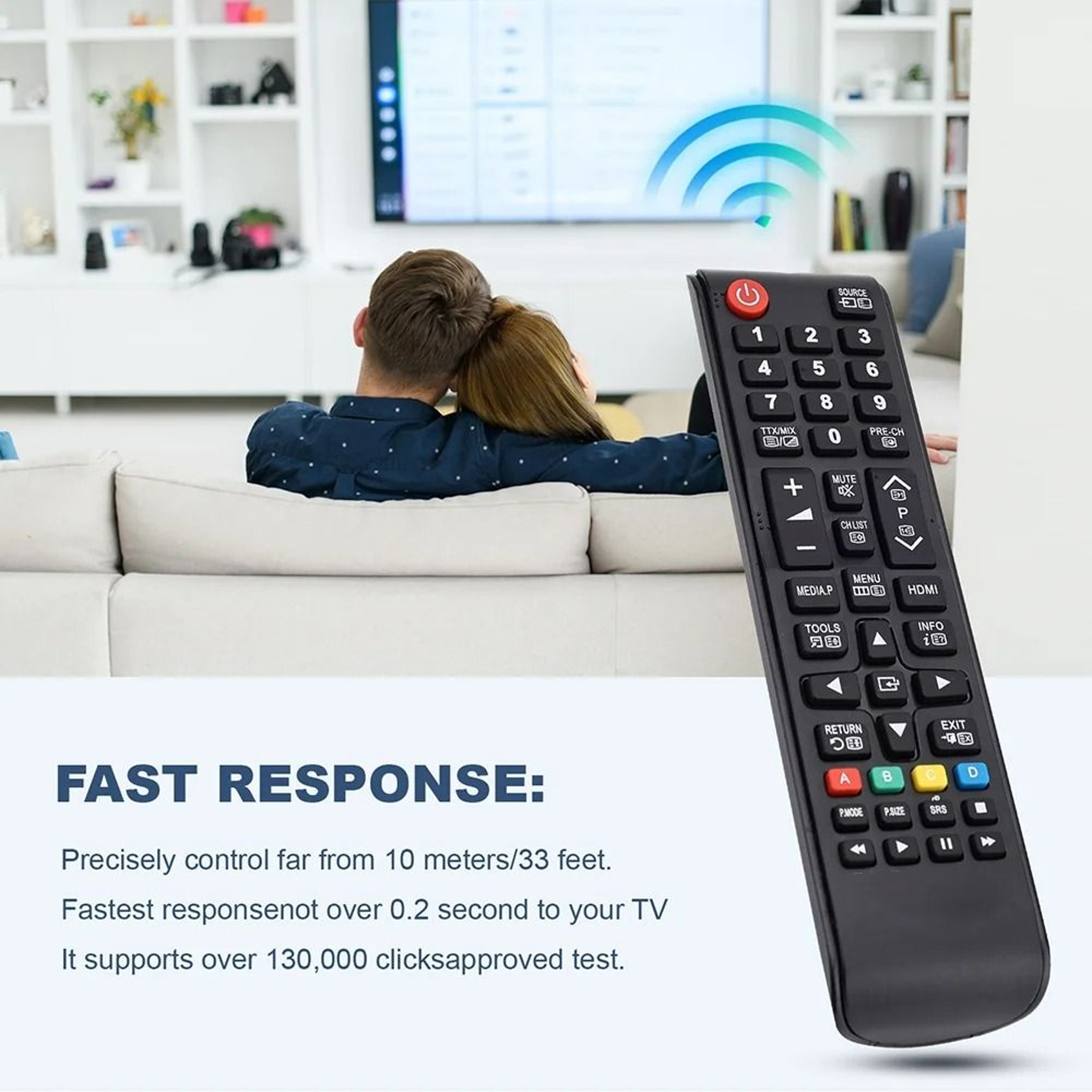 Replacement Universal Remote Control For Samsung LCD LED  HD Smart TVs AA5900741A 2