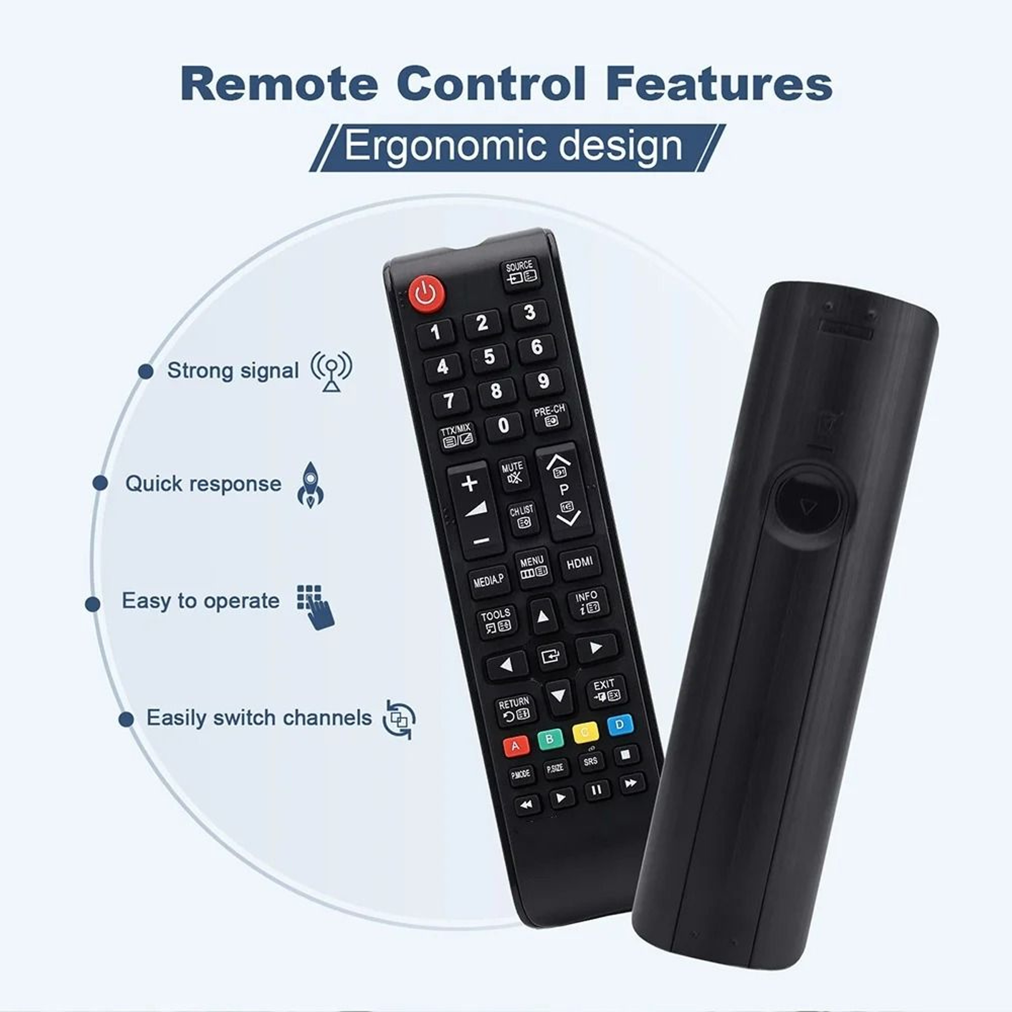Replacement Universal Remote Control For Samsung LCD LED  HD Smart TVs AA5900741A 1