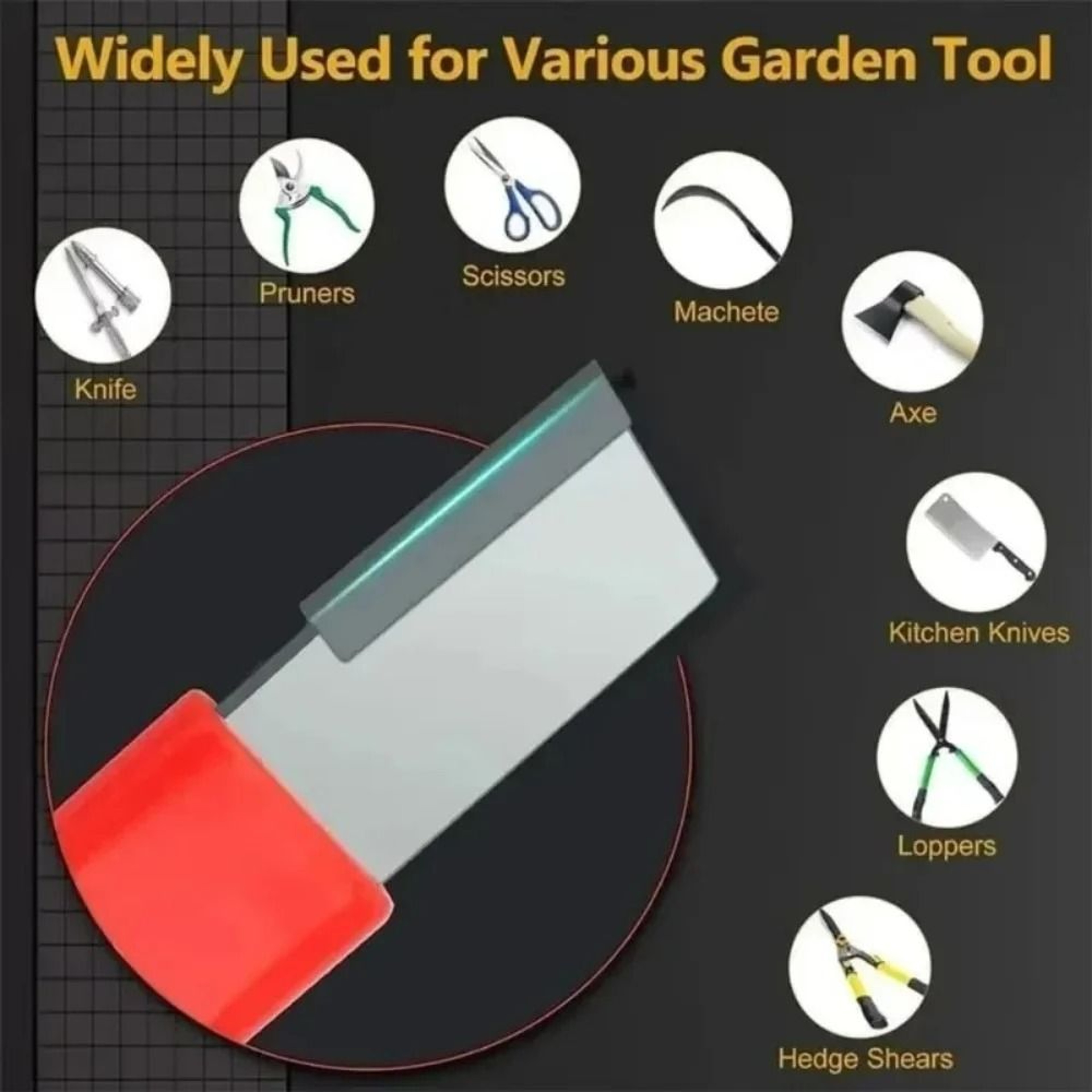 Professional 3Stage Tungsten Ceramic  Diamond Knife  Scissors Sharpener Tool 3