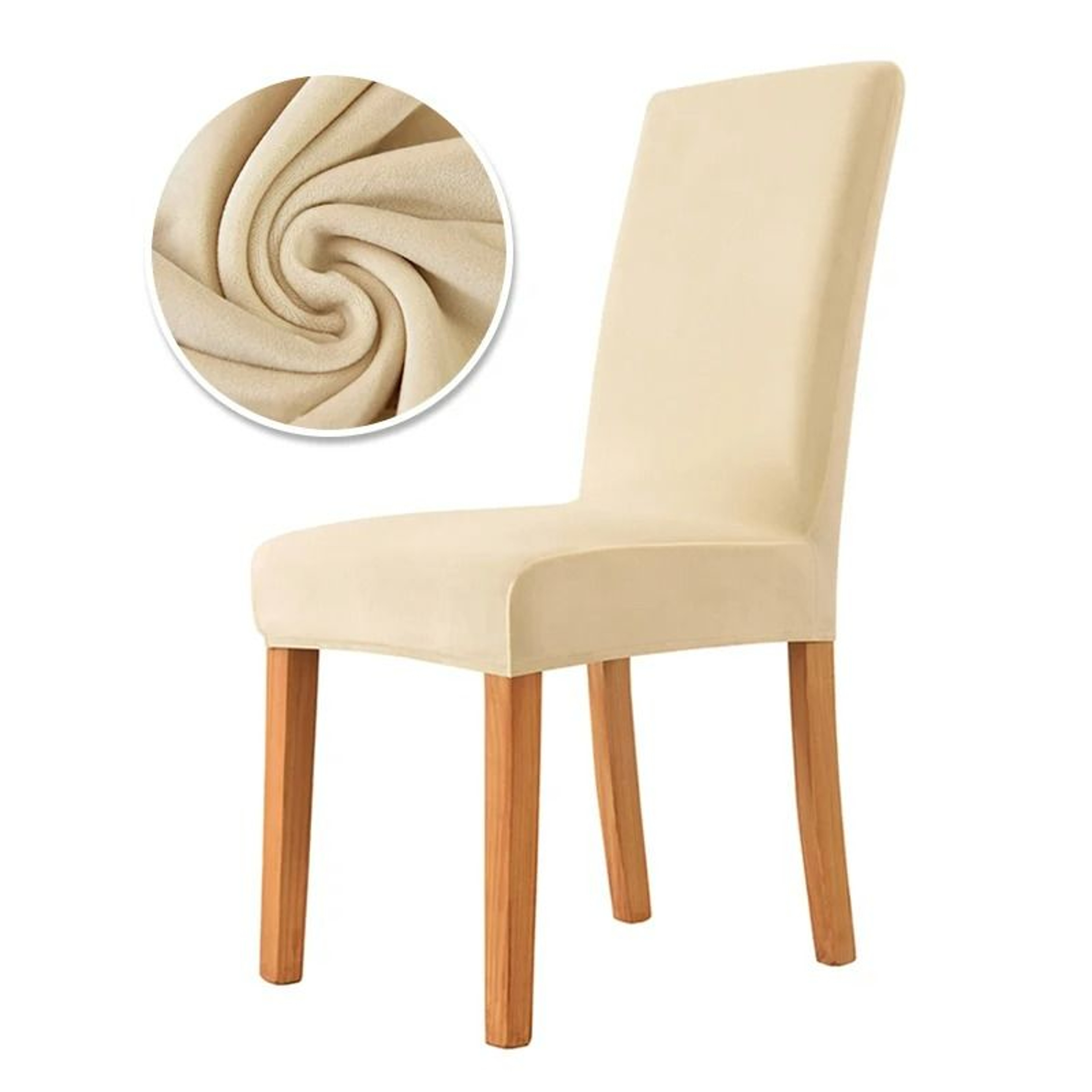 Luxurious Stretch Velvet Dining Chair Cover Soft Office Seat Case Decor 8