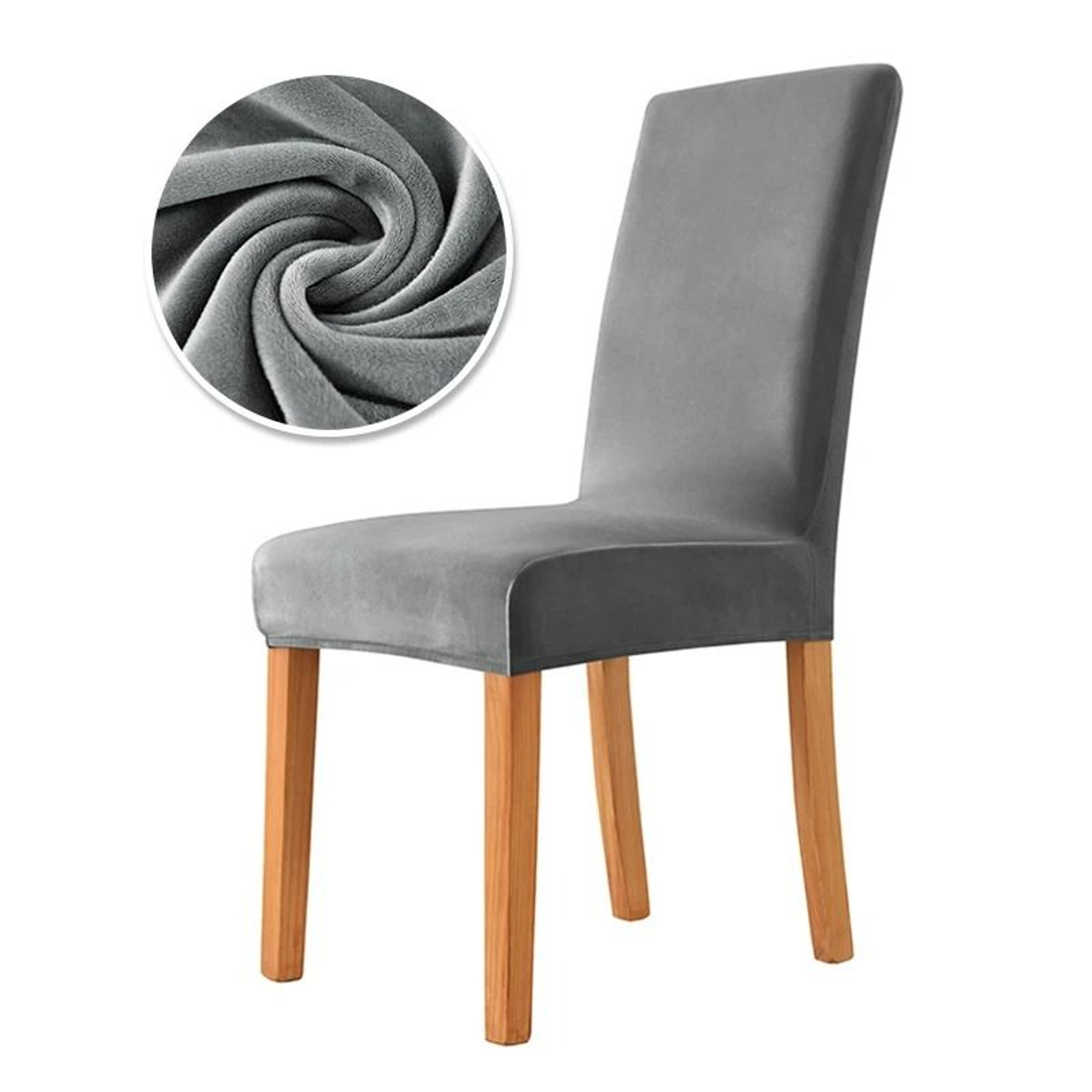 Luxurious Stretch Velvet Dining Chair Cover Soft Office Seat Case Decor 13