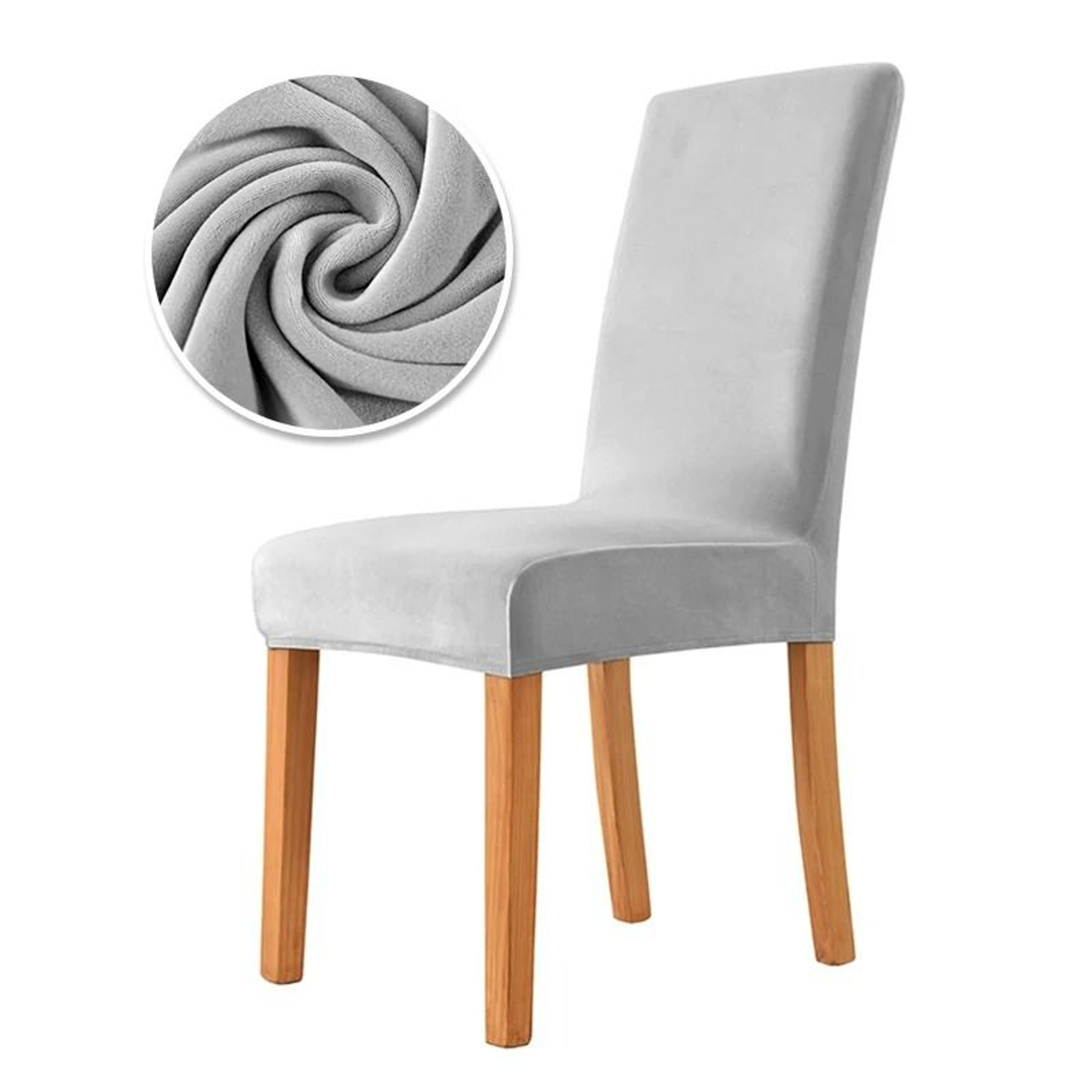 Luxurious Stretch Velvet Dining Chair Cover Soft Office Seat Case Decor 10