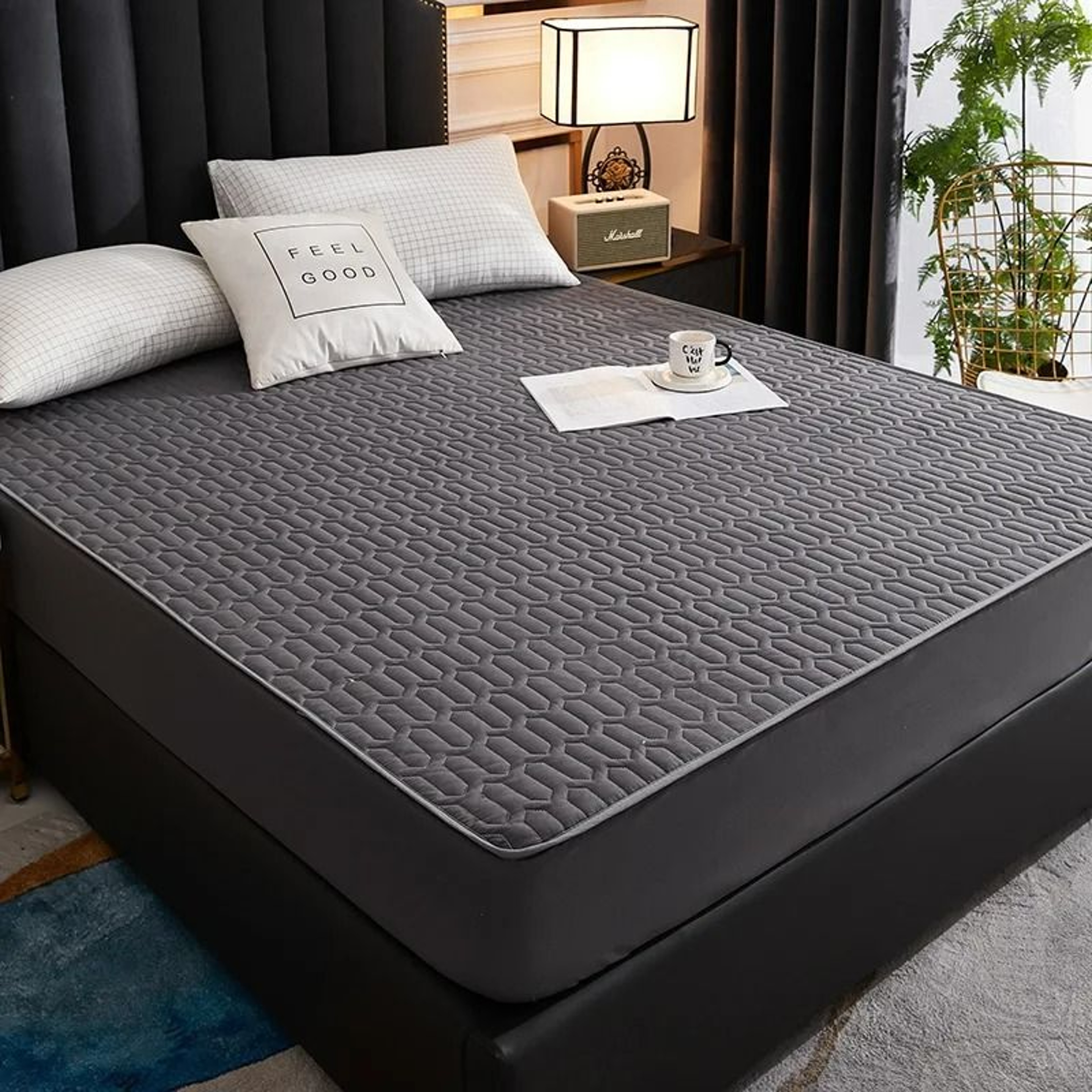 Waterproof Thicken Quilted Mattress Cover Deep Pocket Fitted Sheet Protector 13