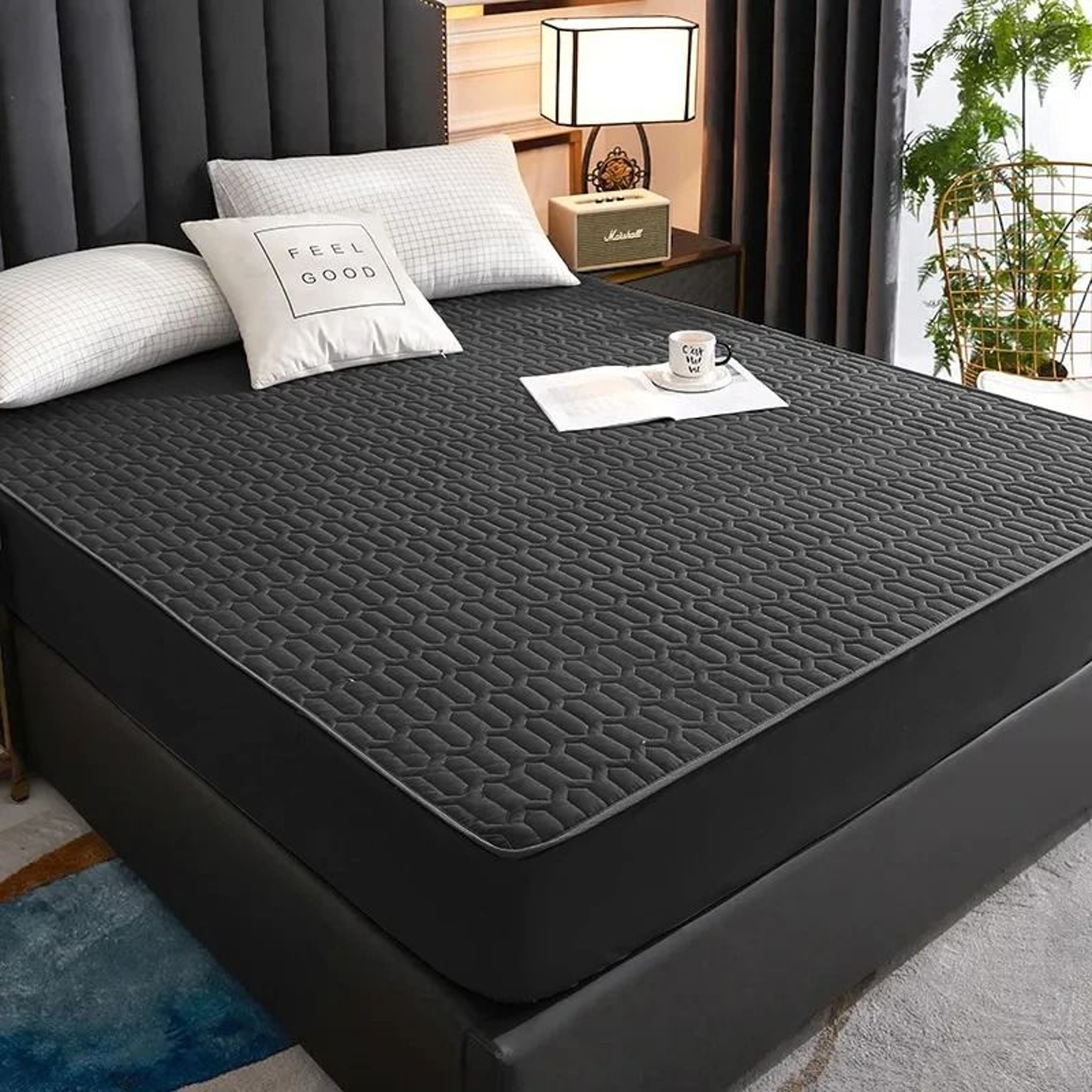 Waterproof Thicken Quilted Mattress Cover Deep Pocket Fitted Sheet Protector 7