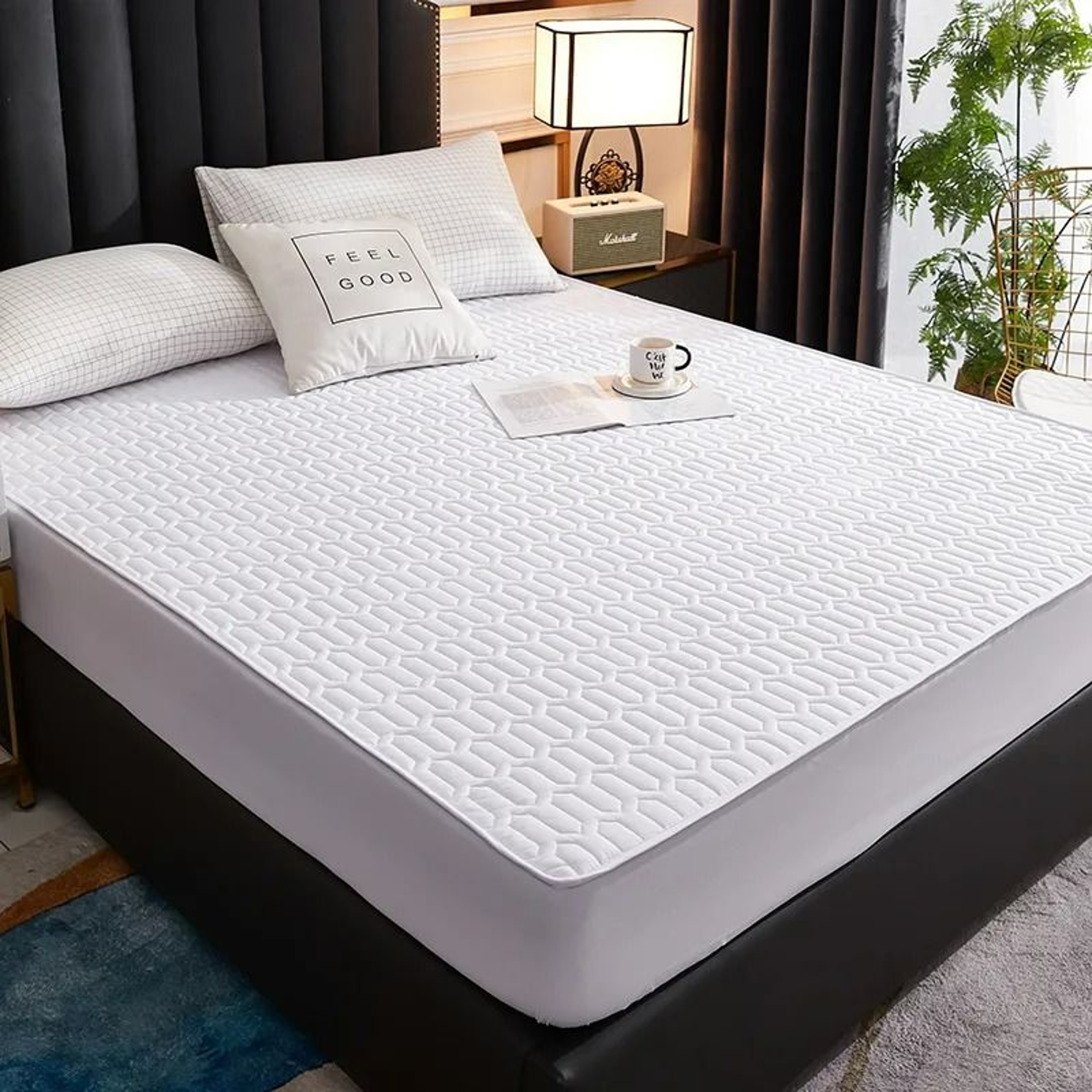 Waterproof Thicken Quilted Mattress Cover Deep Pocket Fitted Sheet Protector 15