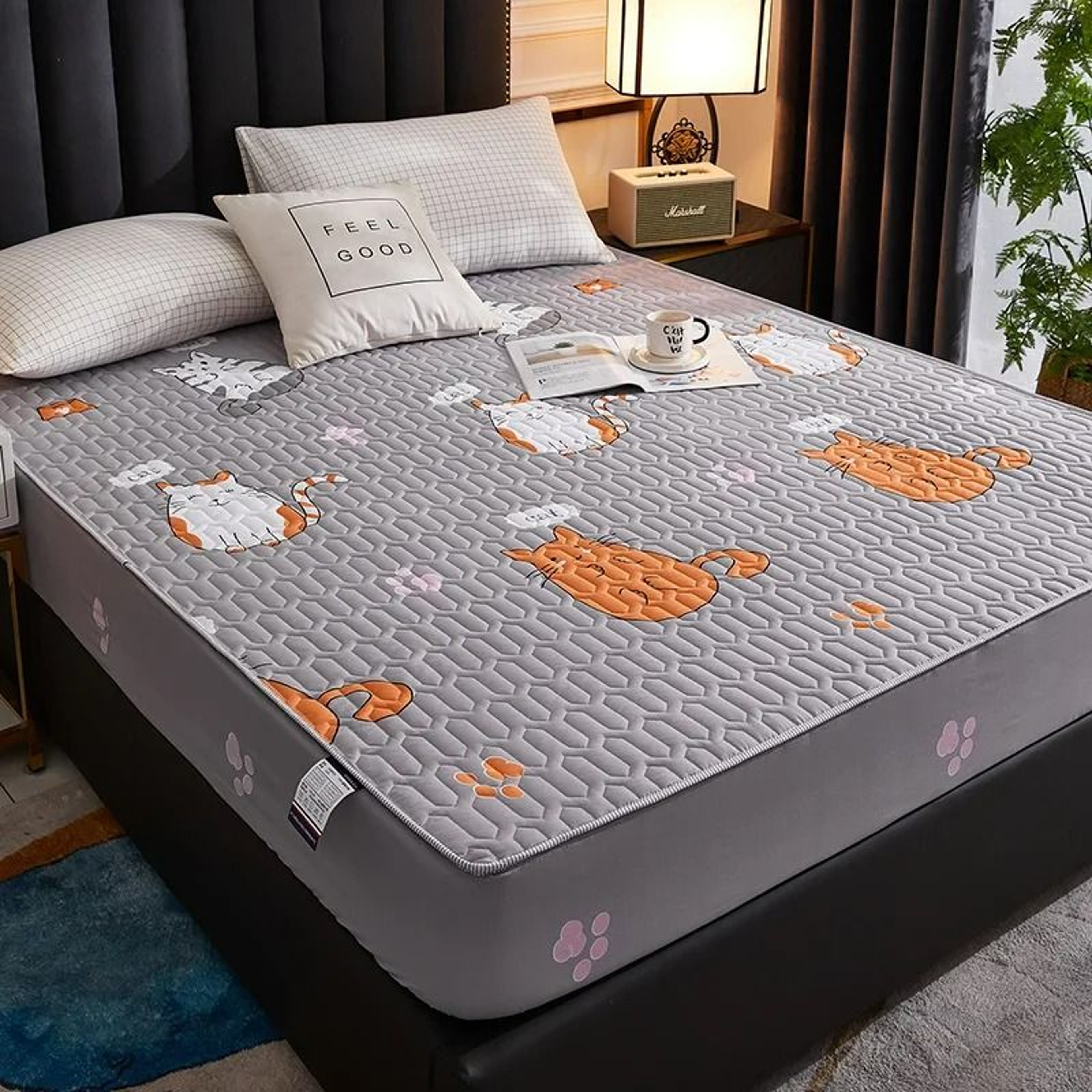Waterproof Thicken Quilted Mattress Cover Deep Pocket Fitted Sheet Protector 20