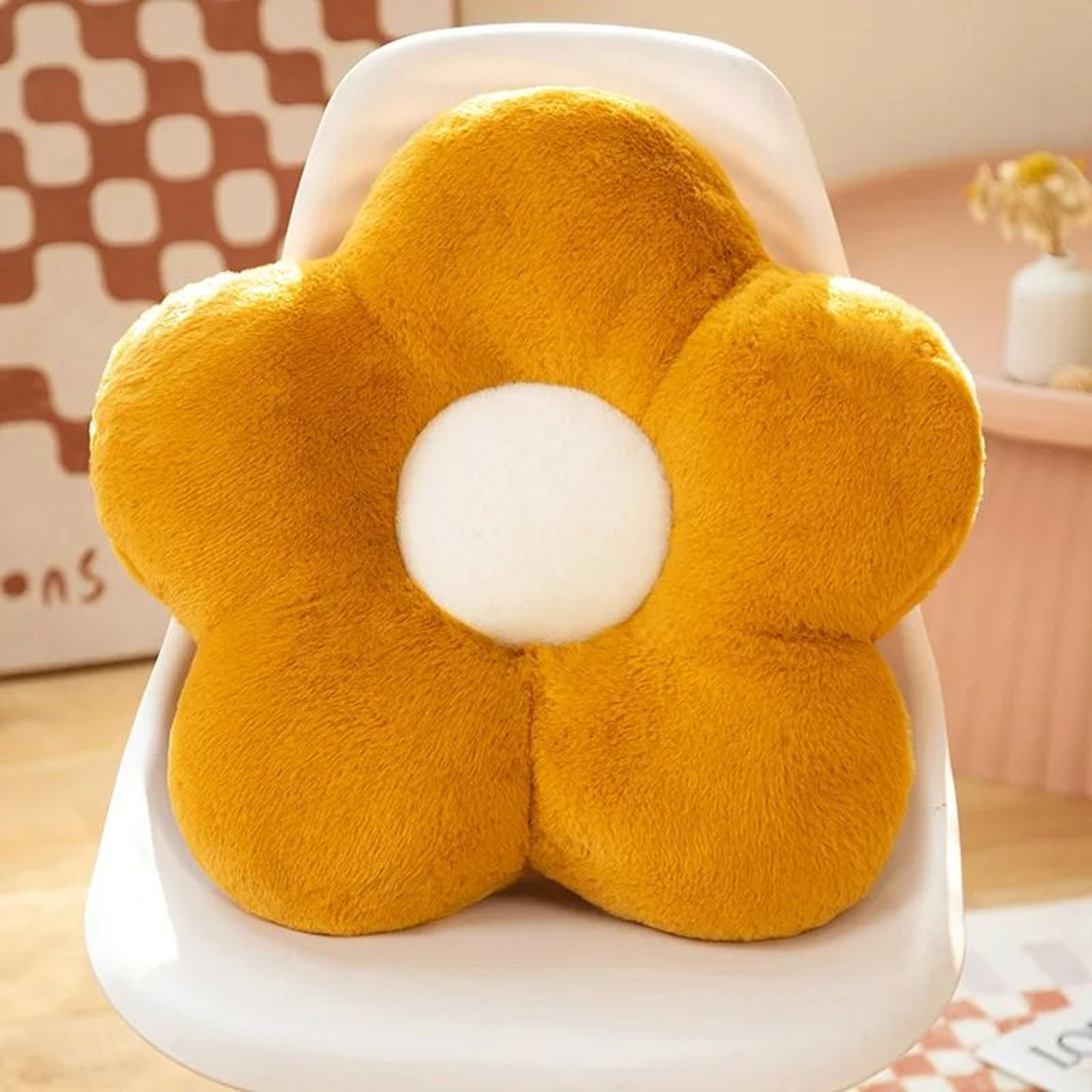 Soft Plush Flower Floor Cushion Seat Pillow 7